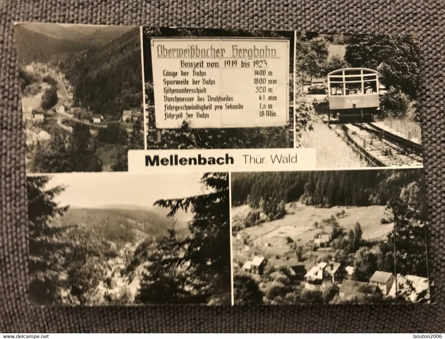 2 X Ansicht Karten Oberweissbacher Bergbahn Thüringen Wald Zug Mellenbach Glasbach - Oberweissbach
