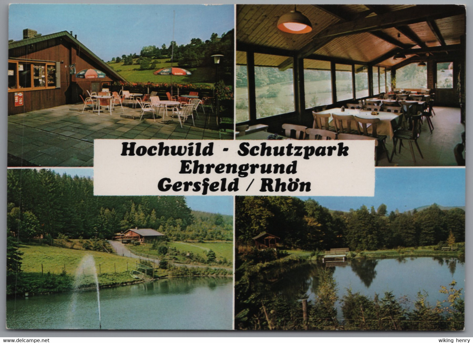 Gersfeld In Der Rhön - Hochwild Schutzpark Ehrengrund Ausflugsgaststätte Wildpark Terrassen - Rhoen