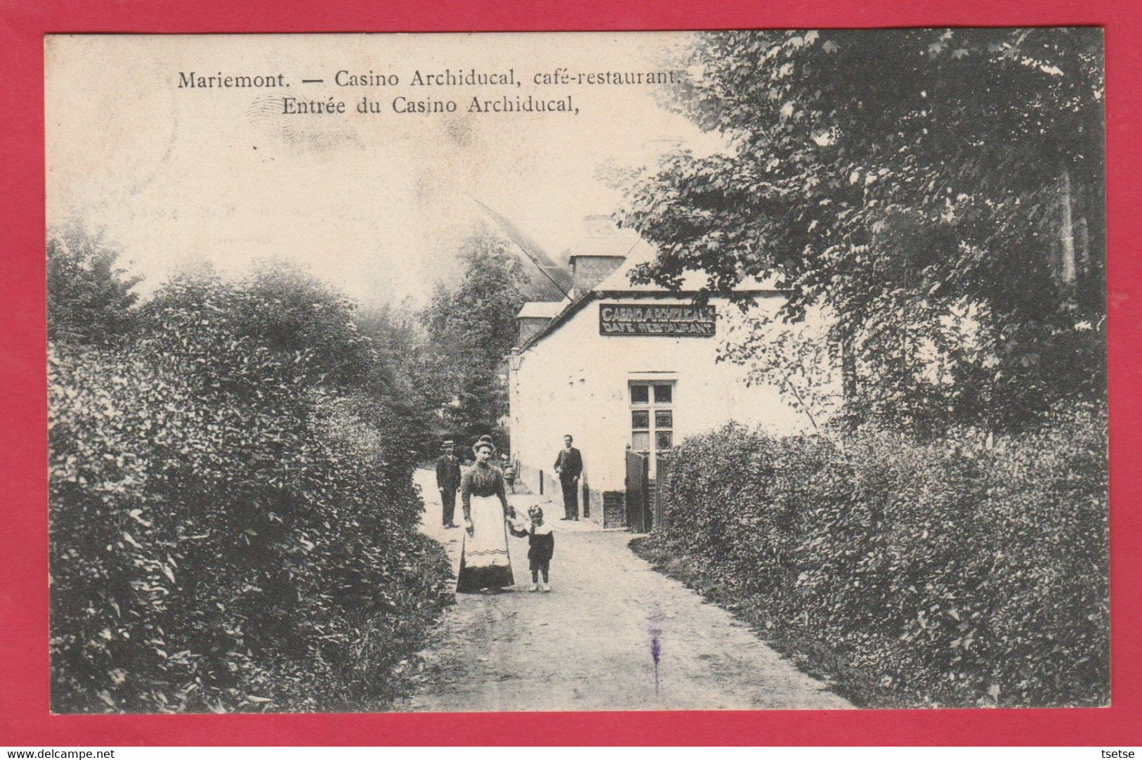 Mariemont - Casino Archiducal , Café-restaurant - Entrée - 1908 ( Voir Verso ) - Morlanwelz