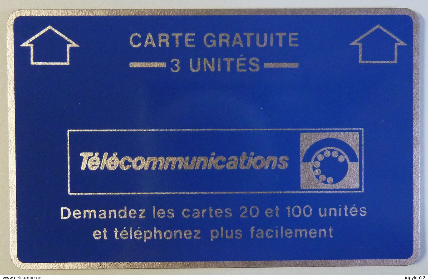 FRANC - Landis & Gyr - Carte Longue Duree - 2nd Series - June 1980 - 3 Units - Complimentary - A9 - Used - Interne Telefoonkaarten