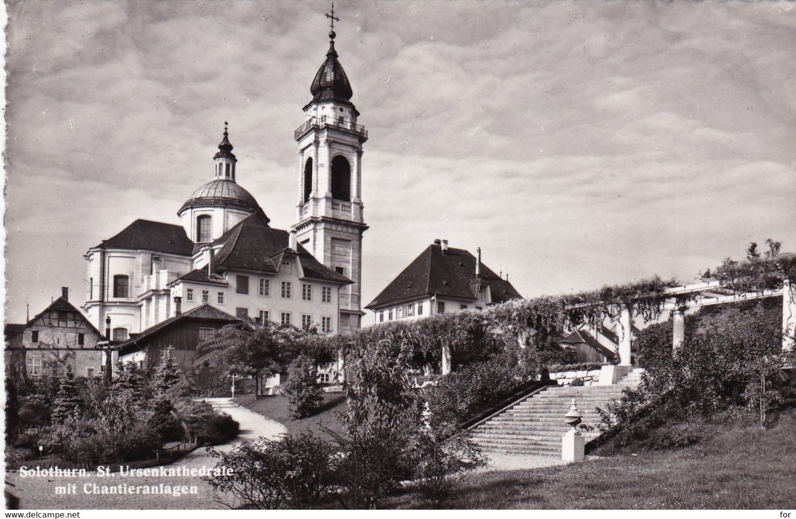 Suisse : SO Soleure : SOLOTHURN : St. Ursenkathedrale Mit Chantieranlagen : C.p.s.m. : - Soleure