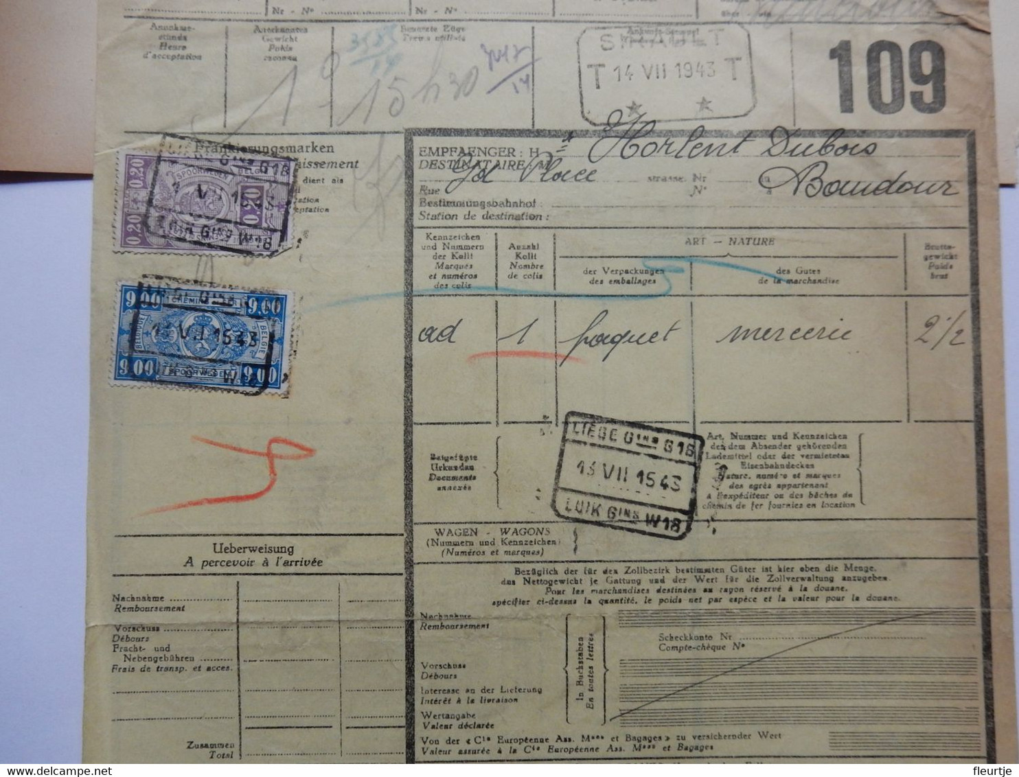 TR Zegels Op Expeditie Bulletin Anno 1943 - Documentos & Fragmentos