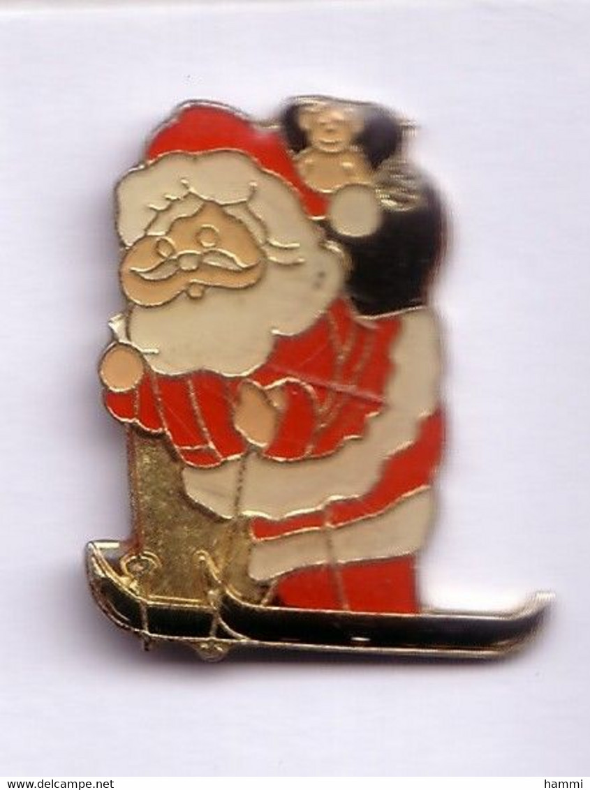 RR261 Pin's Père Noël Christmas SKI Achat Immédiat - Natale