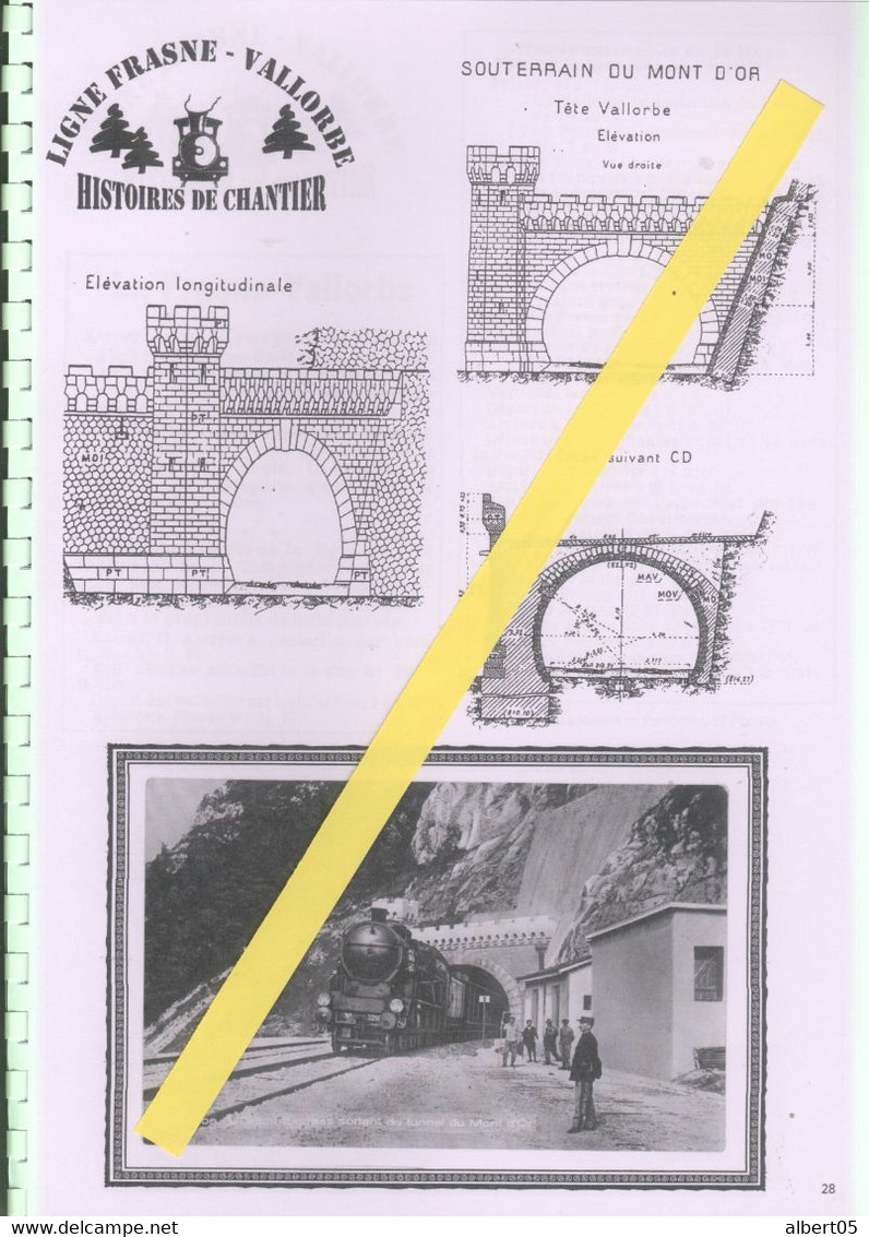 Ligne Frasne-Vallorbe - Histoires De Chantiers - Années 1914/15 - Kunstwerken