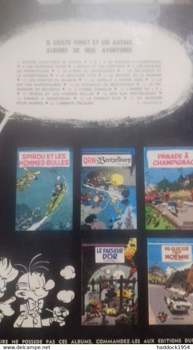 4 Aventures De Spirou Et Fantasio ANDRE FRANQUIN Dupuis 1972 - Spirou Et Fantasio