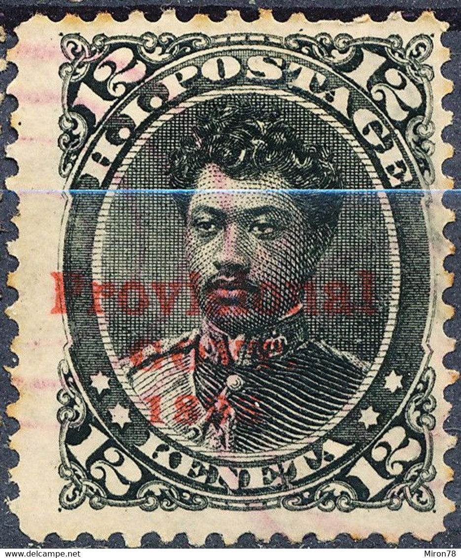 Stamp Hawaii 1893 12c Used  Lot37 - Hawaï