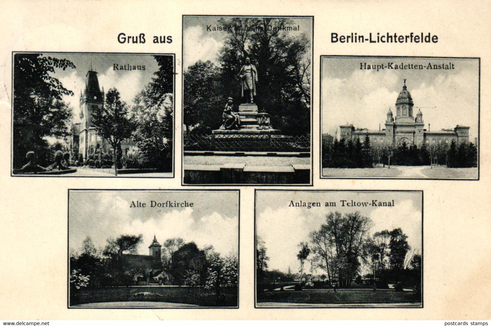 Berlin - Lichterfelde, Mehrbild-AK, 1913 - Lichterfelde
