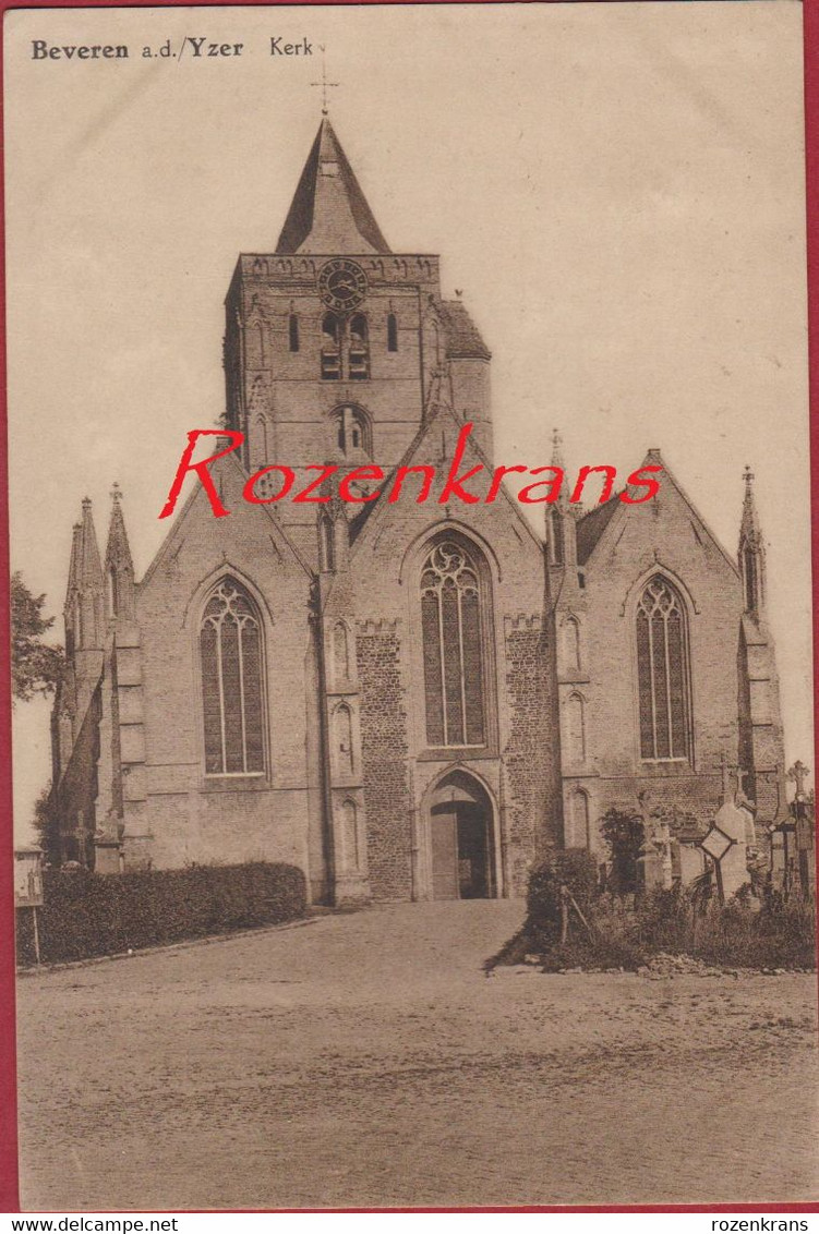 Beveren Aan De Ijzer Ijser Yzer Poperinge Kerk ZELDZAAM (In Zeer Goede Staat) - Poperinge