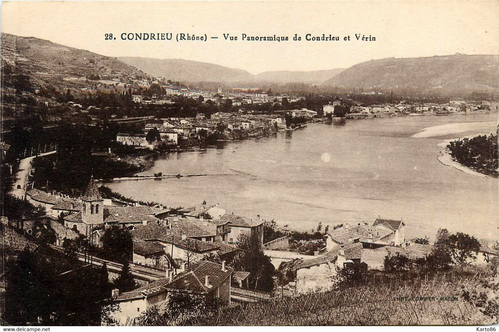 Condrieu * Vue Panoramique De Condrieu Et Vérin - Condrieu