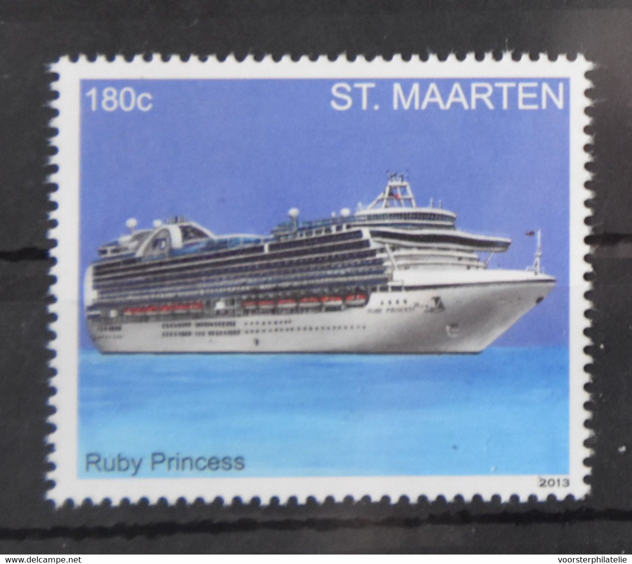 SINT MAARTEN ++ 2013 SCHEPEN CRUISE SHIPS BATEAU RUBY PRINCESS MNH ** - Niederländische Antillen, Curaçao, Aruba