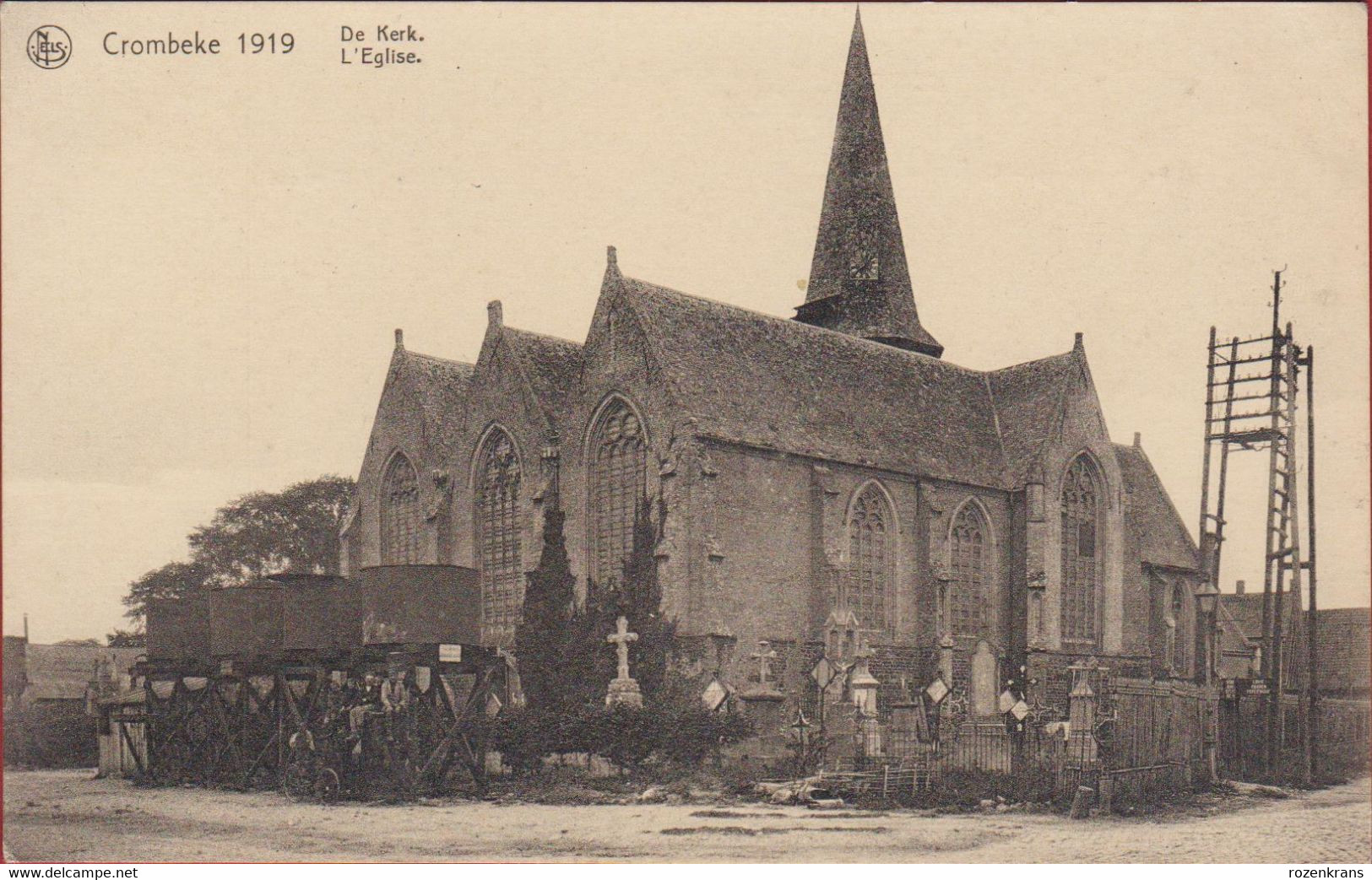 Crombeke Krombeke Poperinge De Kerk  (In Zeer Goede Staat) - Poperinge