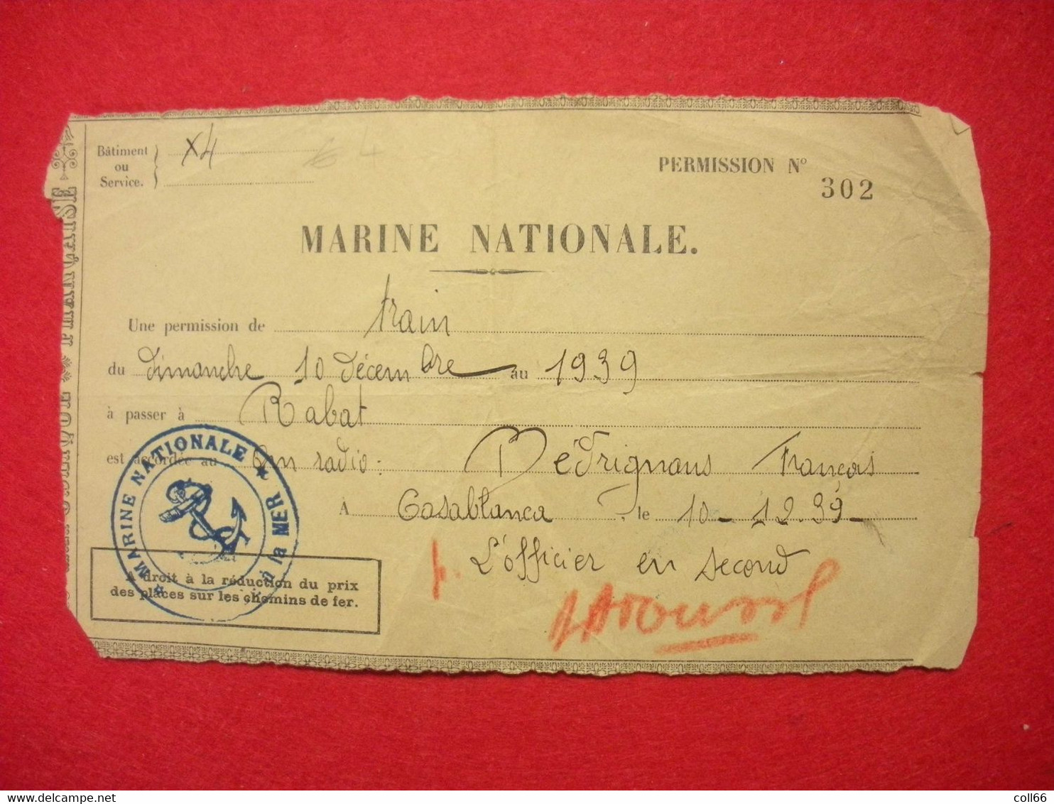 1922-1940 Marine Nationale Lot Documents François Bedrignans Catalan Rivesaltes 66 Certificats Permes Cahiers Solde AFN - Bateaux