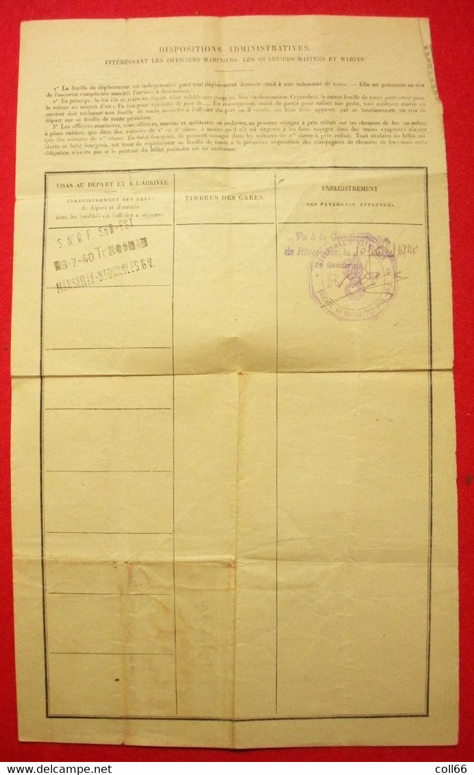 1922-1940 Marine Nationale Lot documents François Bedrignans Catalan Rivesaltes 66 Certificats Permes cahiers Solde AFN