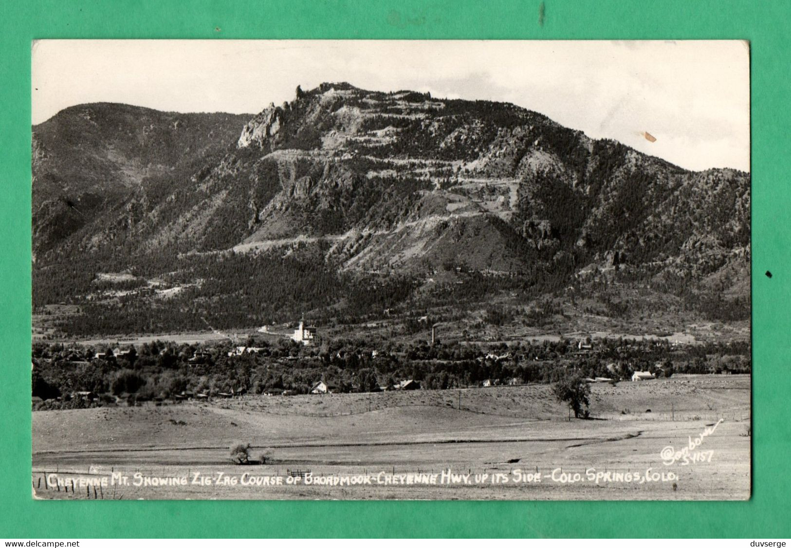 Stetes Of America CO Colorado Cheyenne Mt Snowing Colorado Springs ( Format 8,9cm 13,8cm ) - Colorado Springs