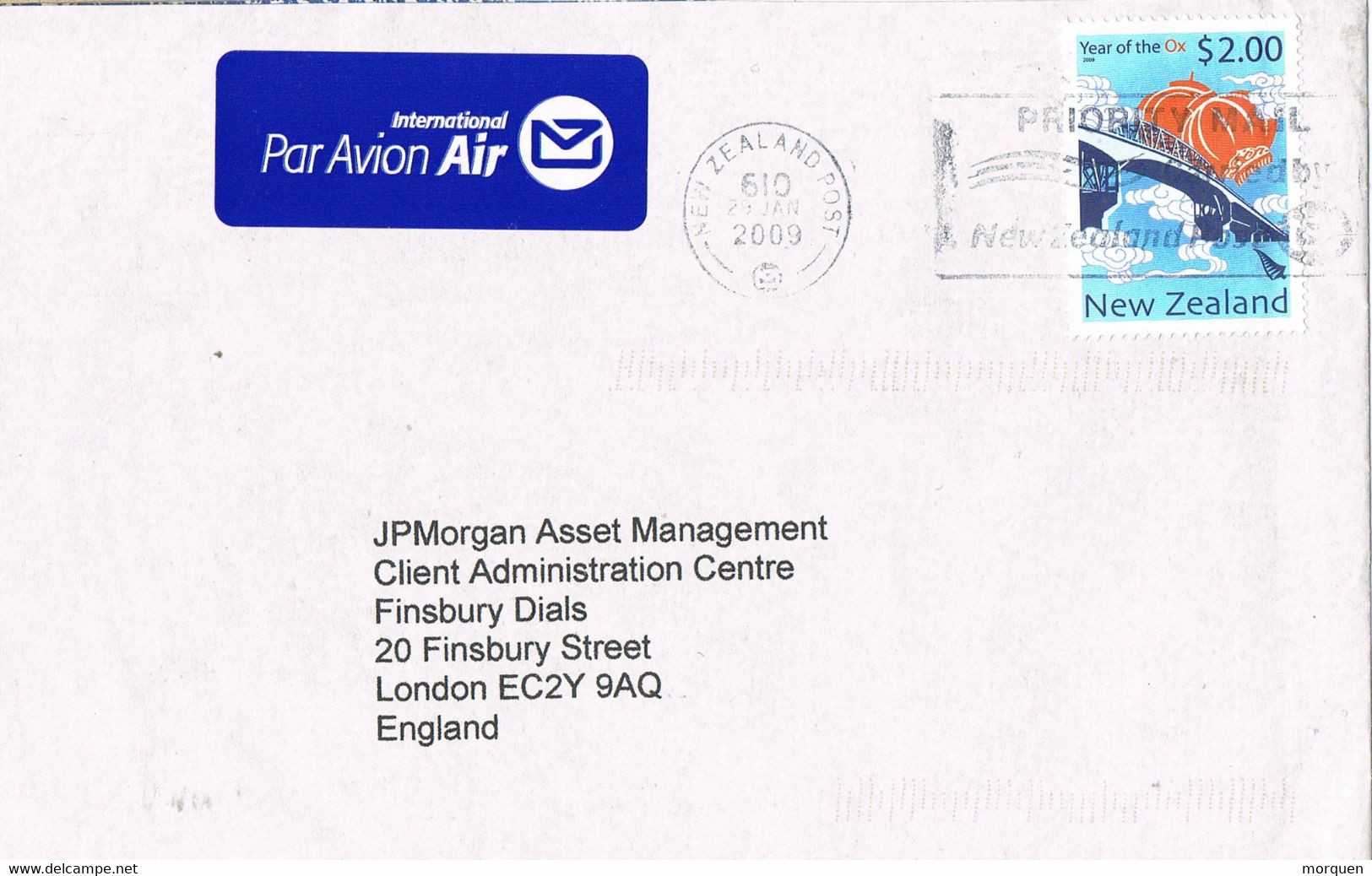 38218. Carta Aerea PORT ROAD (New Zealand) 2009. Post 610 - Lettres & Documents