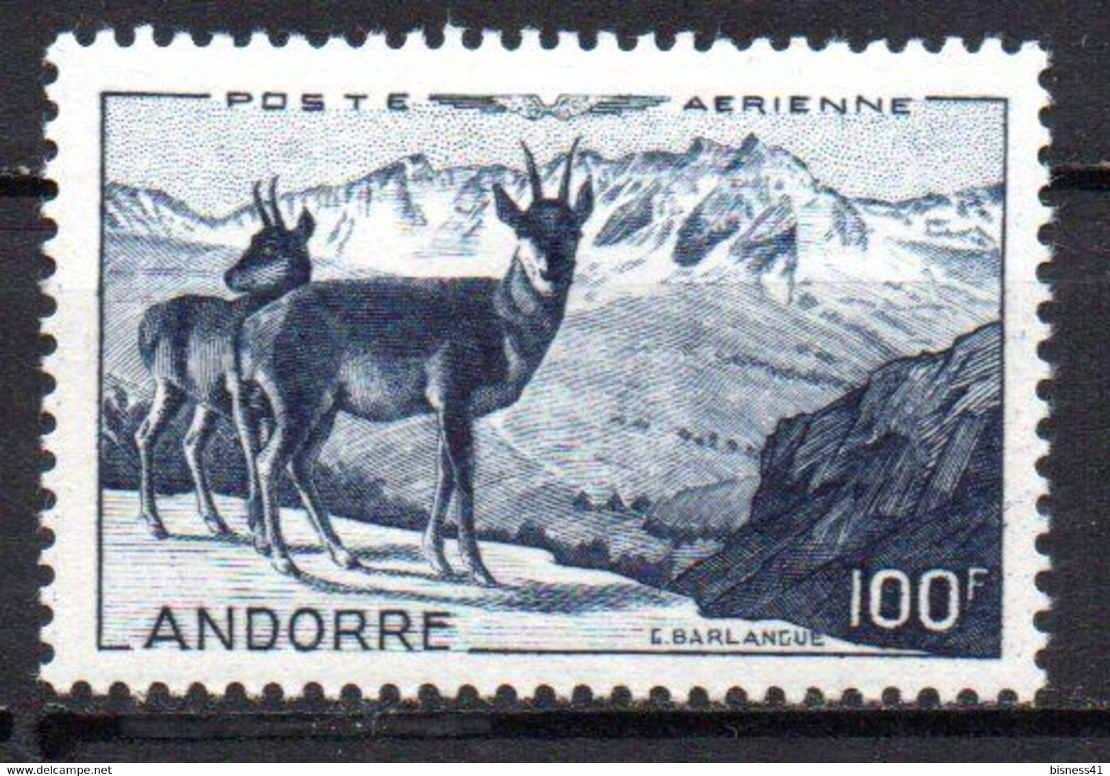 Col18  Andorre Français PA  N° 1 Neuf X MH  Cote 62,00€ - Luchtpost