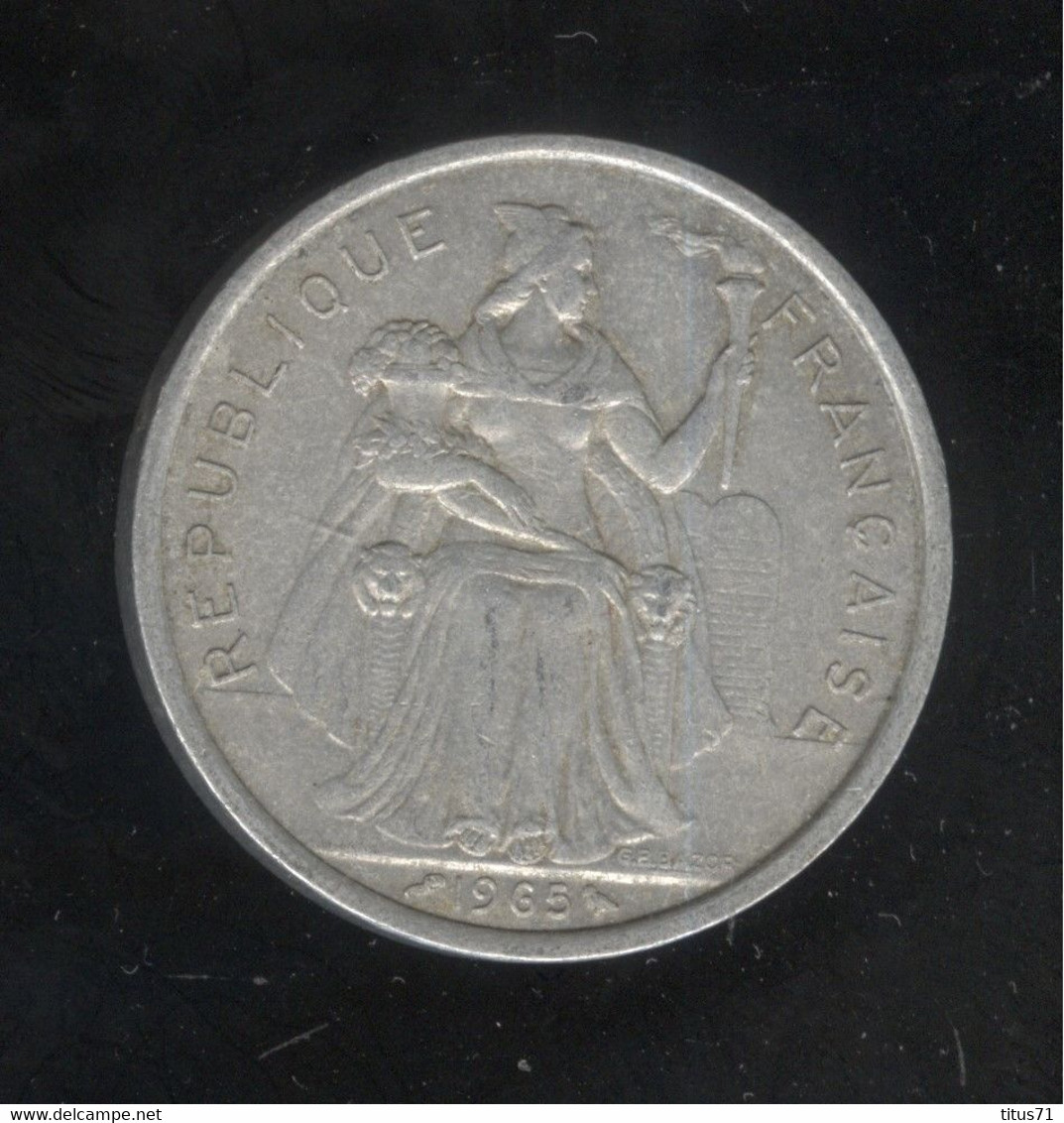 5 Francs Polynésie Française 1965 - Polynésie Française