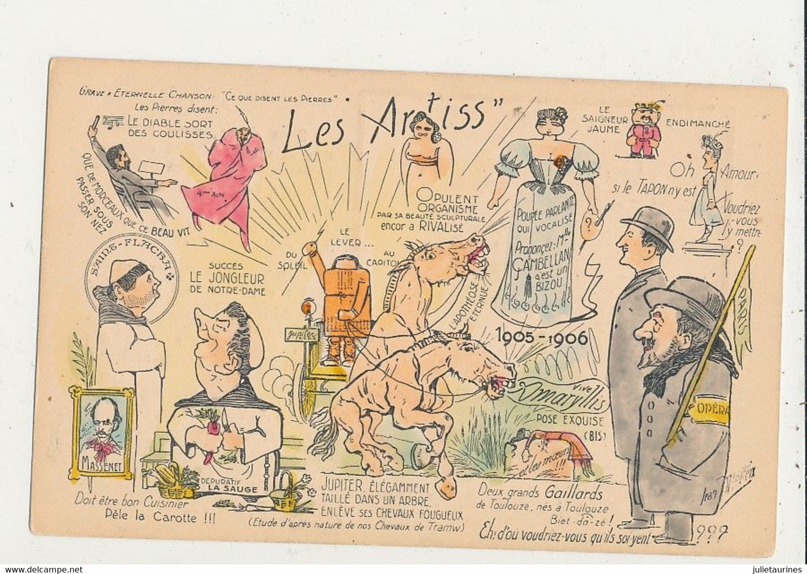 JEAN METTEIX ILLUSTRATEUR LES ARTISS 1905 1906 CPA BON ETAT - Metteix