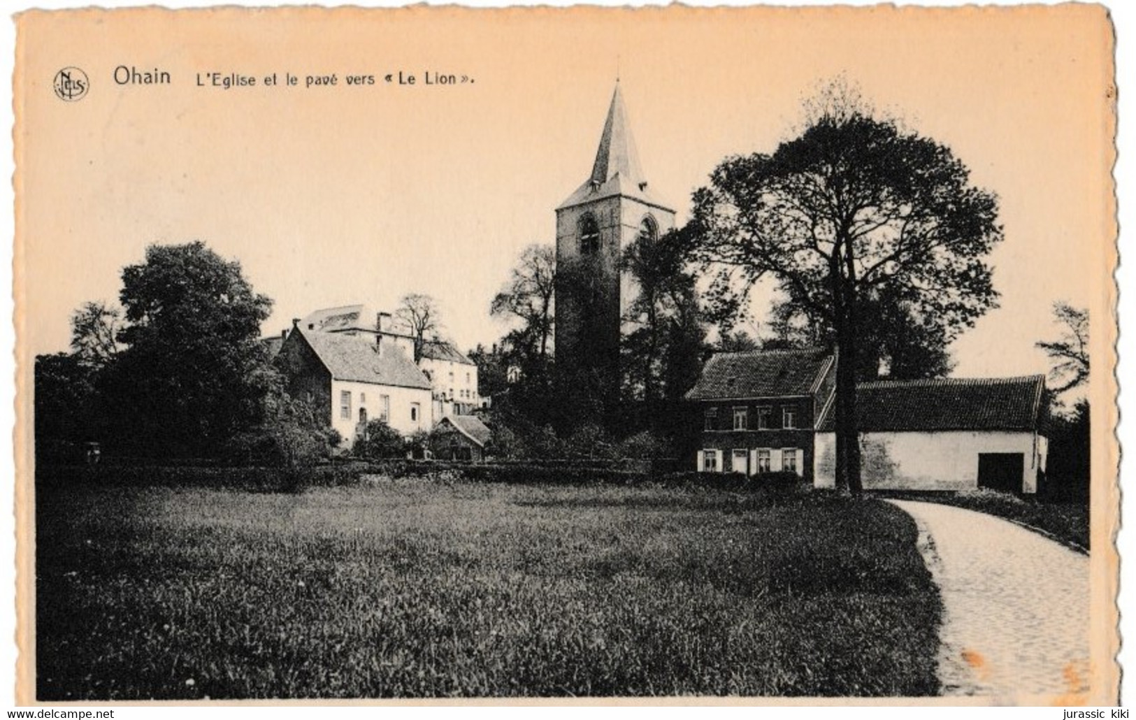 Ohain - L'Église Et Le Pavé Vers "Le Lion" - Lasne