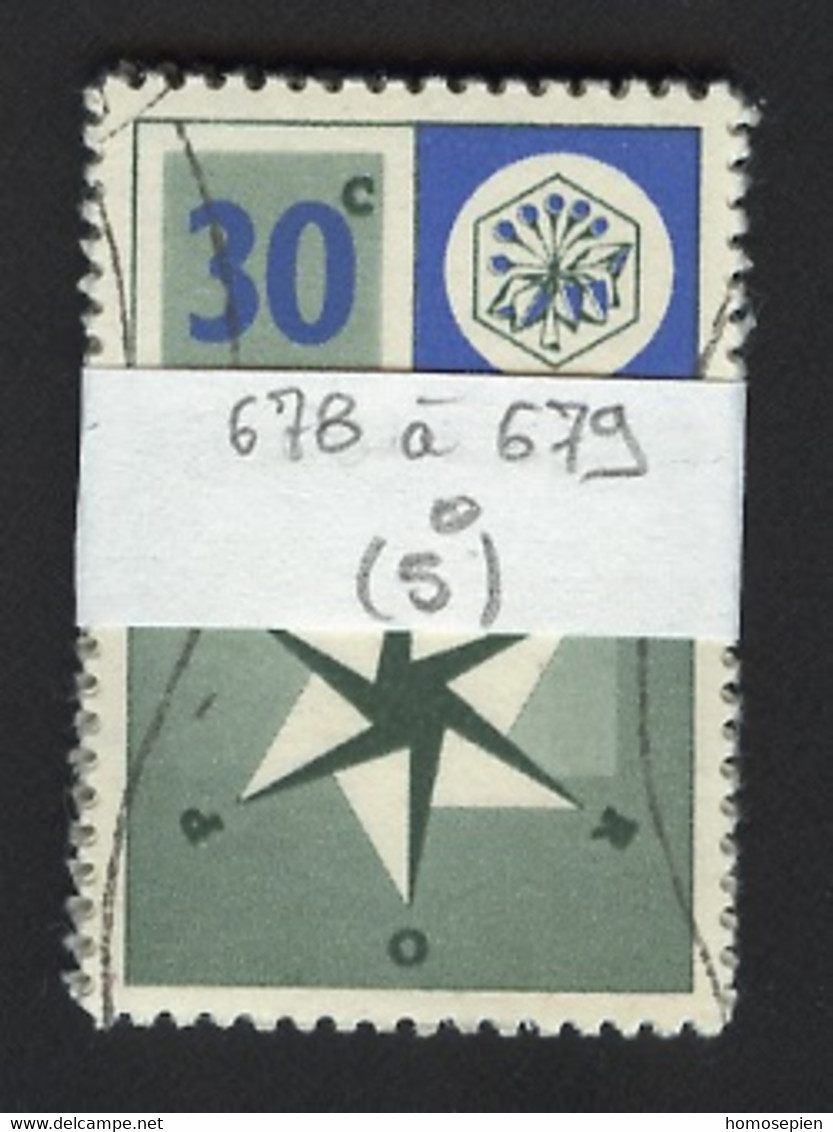 Europa CEPT 1957 Pays Bas - Netherlands - Niederlande Y&T N°678 à 679 - Michel N°704 à 705 (o) - Lot De 5 Séries - 1957