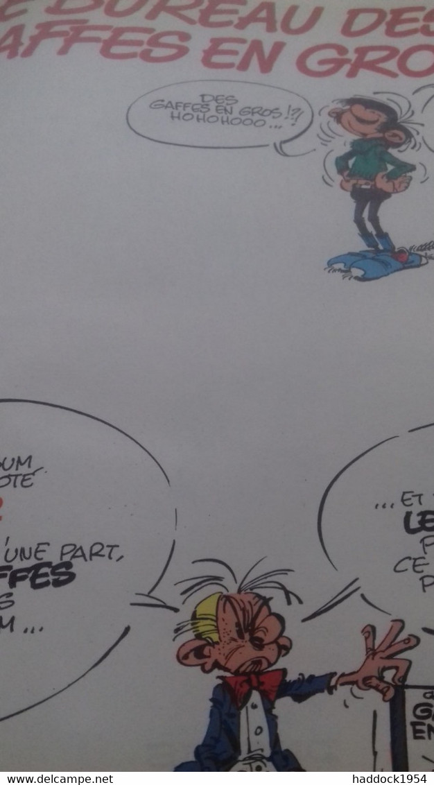 Le Bureau Des Gaffes En Gros Gaston  ANDRE FRANQUIN Dupuis 1973 - Gaston