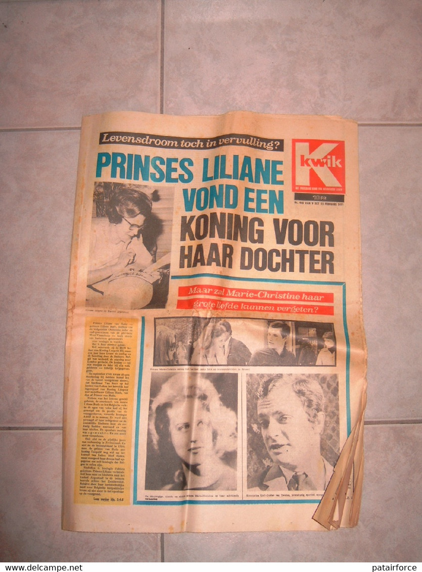 Kwik Nr 460 / 9-15 Februari 1971 / Prinses Liliane Van Retie / Jacky Ickx / .... - Antigüedades & Colecciones