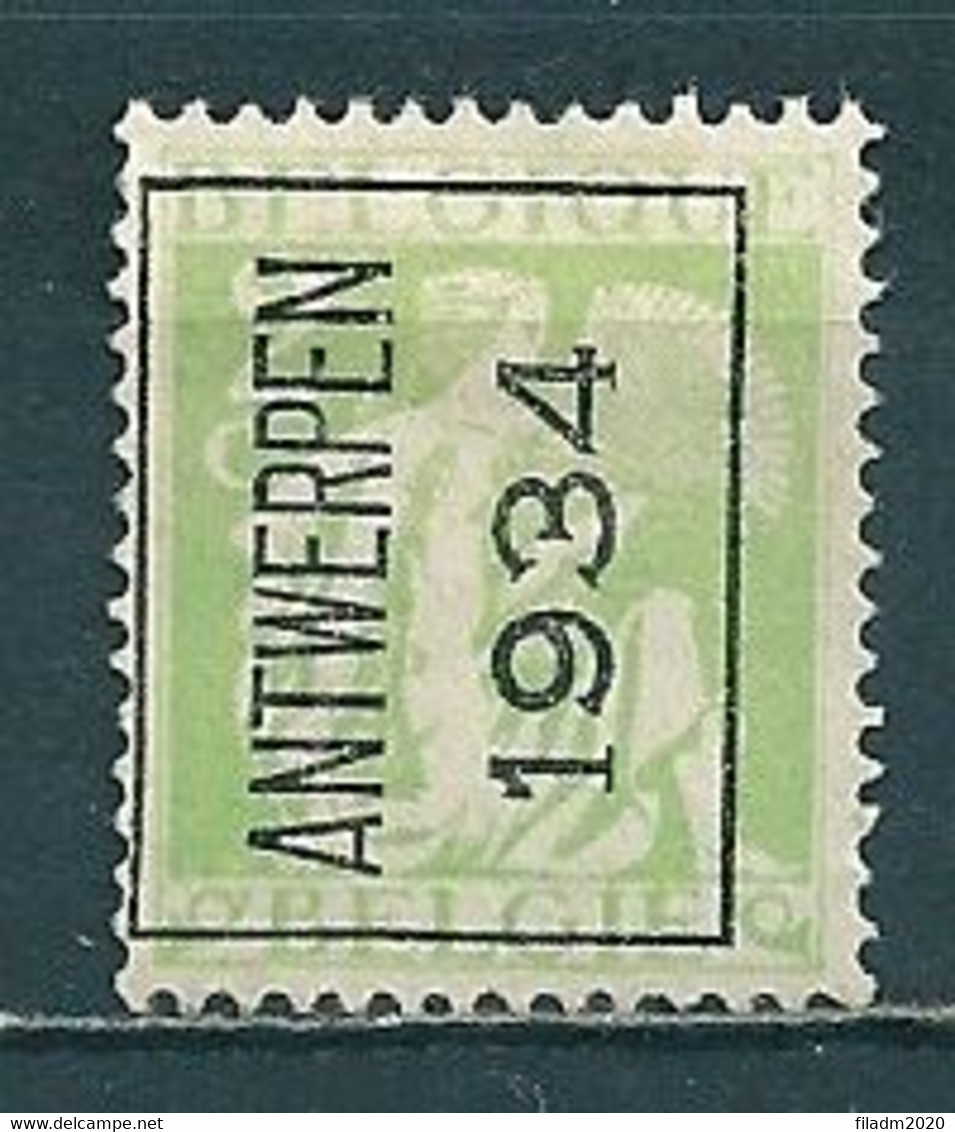 PREO 275 Op Nr 335 ANTWERPEN 1934 - Positie A - Tipo 1932-36 (Ceres E Mercurio)