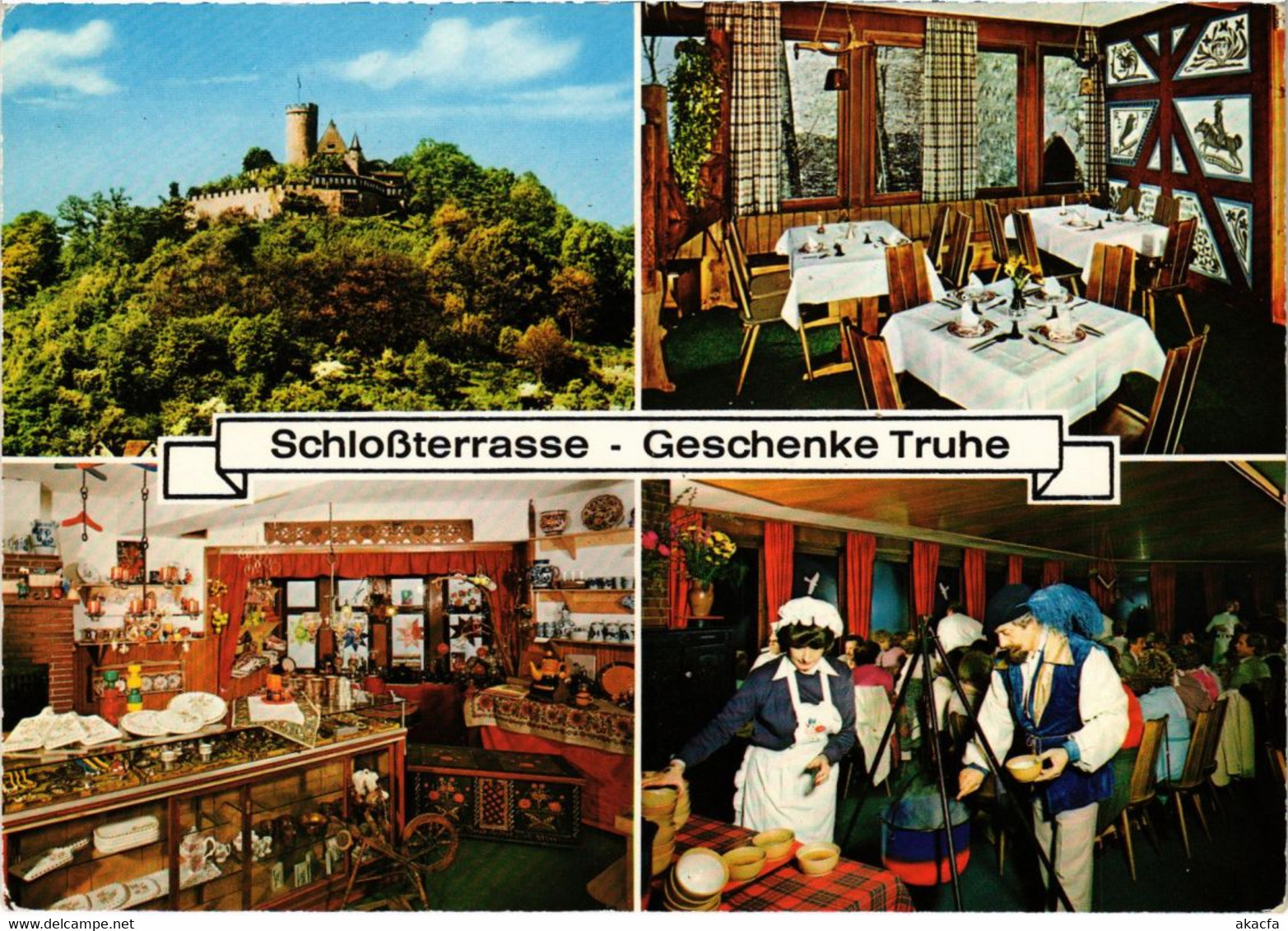 CPA AK Biedenkopf Schlossterrasse-Geschenke Truhe GERMANY (1018121) - Biedenkopf