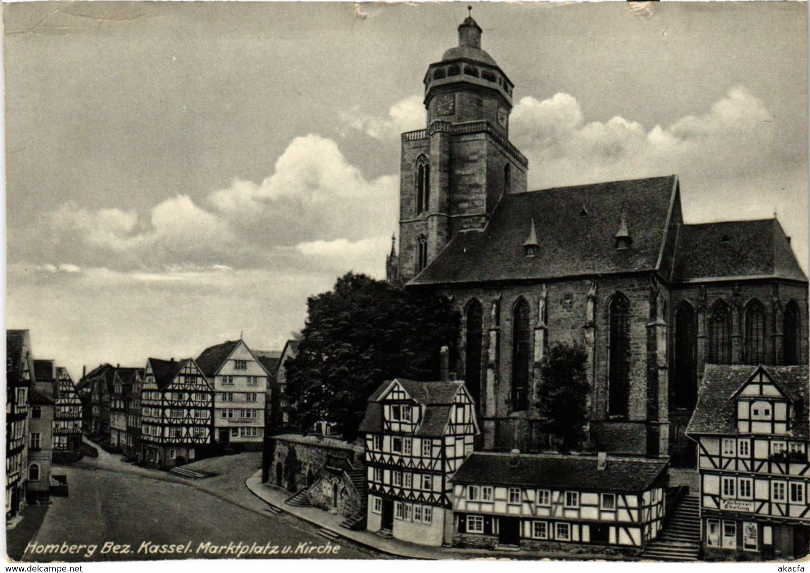 CPA AK Homberg Marktplatz U Kirche GERMANY (1018164) - Homberg