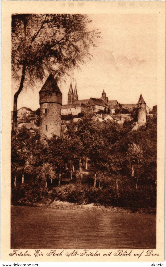 CPA AK Fritzlar Ein Stuck M Blick Auf Dom GERMANY (1018175) - Fritzlar