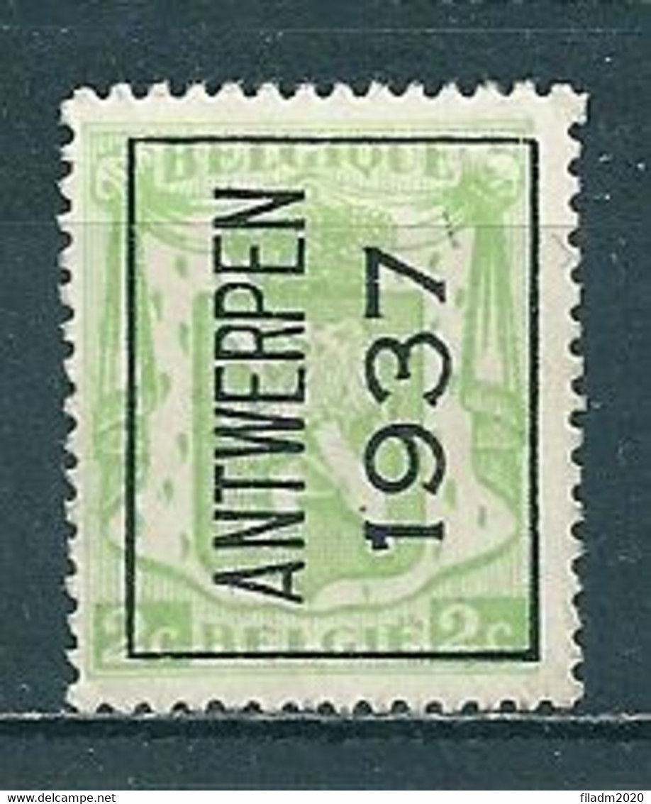 PREO 320 Op Nr 418A ANTWERPEN 1937 - Positie A - Typos 1932-36 (Cérès Und Mercure)