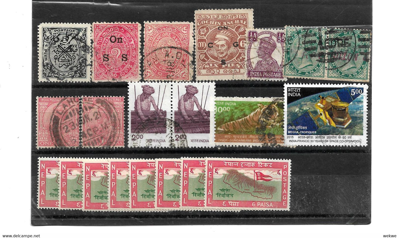 INDIEN + NEPAL  Lot 001 - 21 Maken O/** - Other & Unclassified