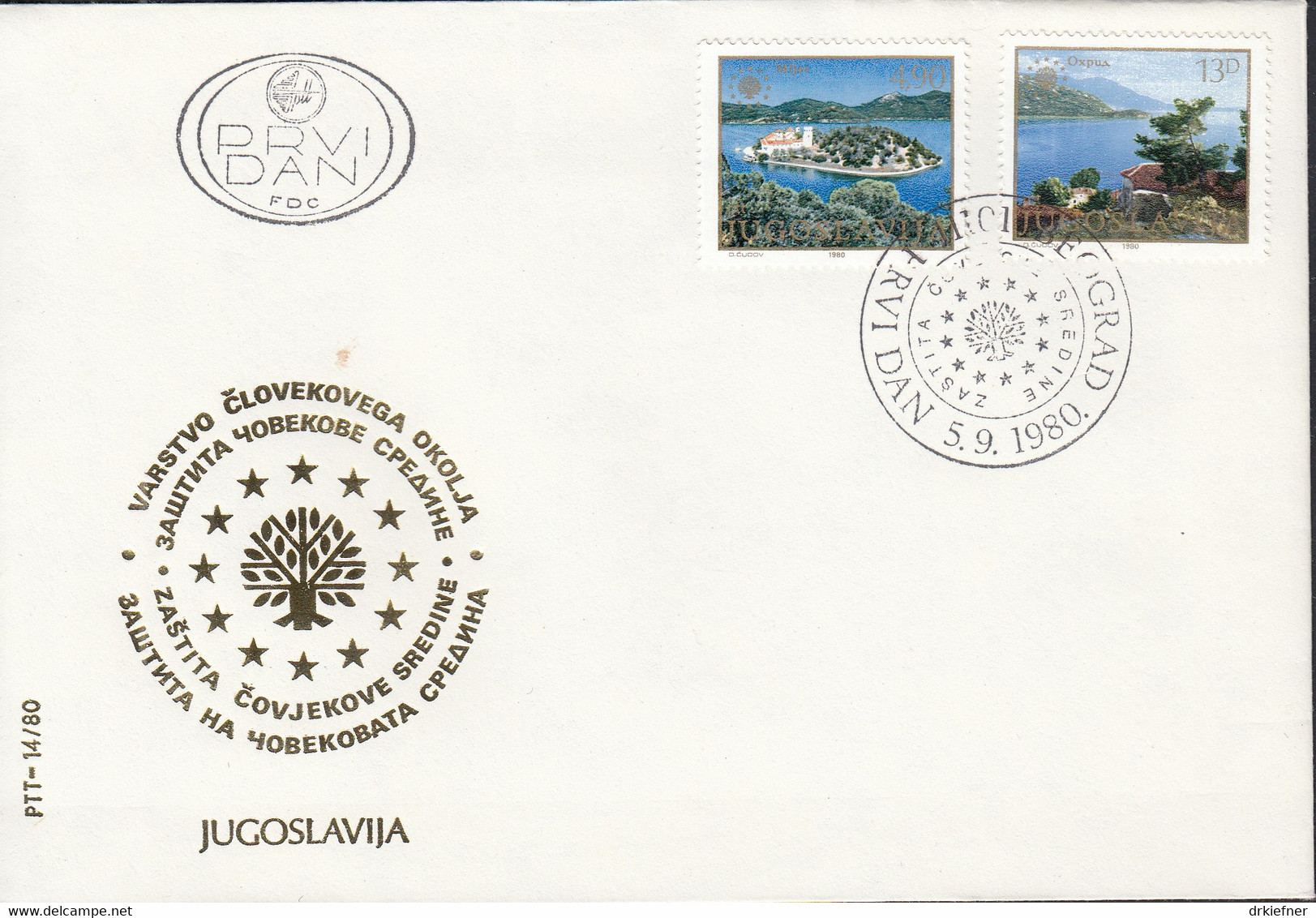 JUGOSLAWIEN  1847-1848, FDC, Naturschutz, Europa: Mitläufer-Ausgabe, 1980 - 1980