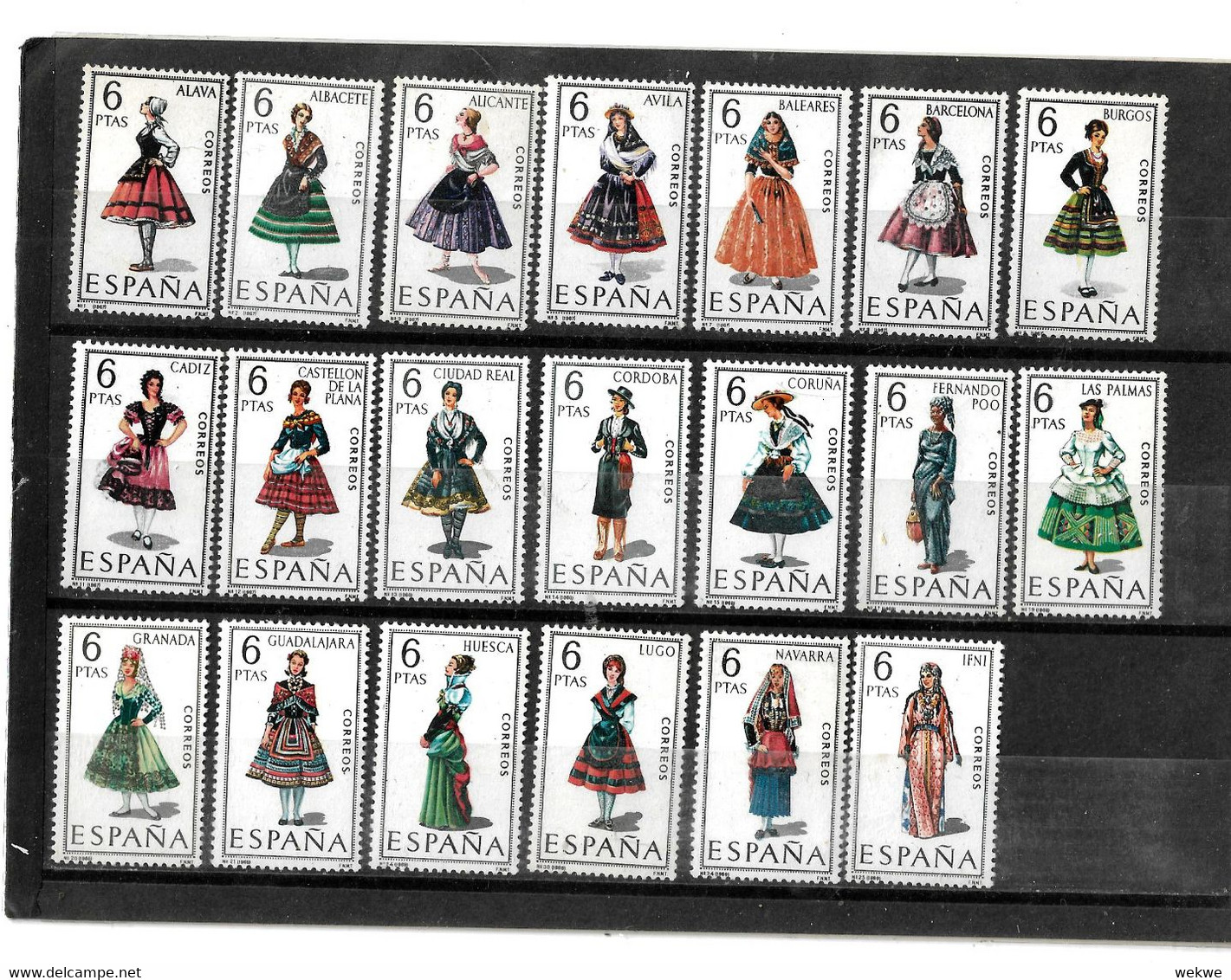 SPANIEN LOT 003 - 20 Werte Trachten - Collections