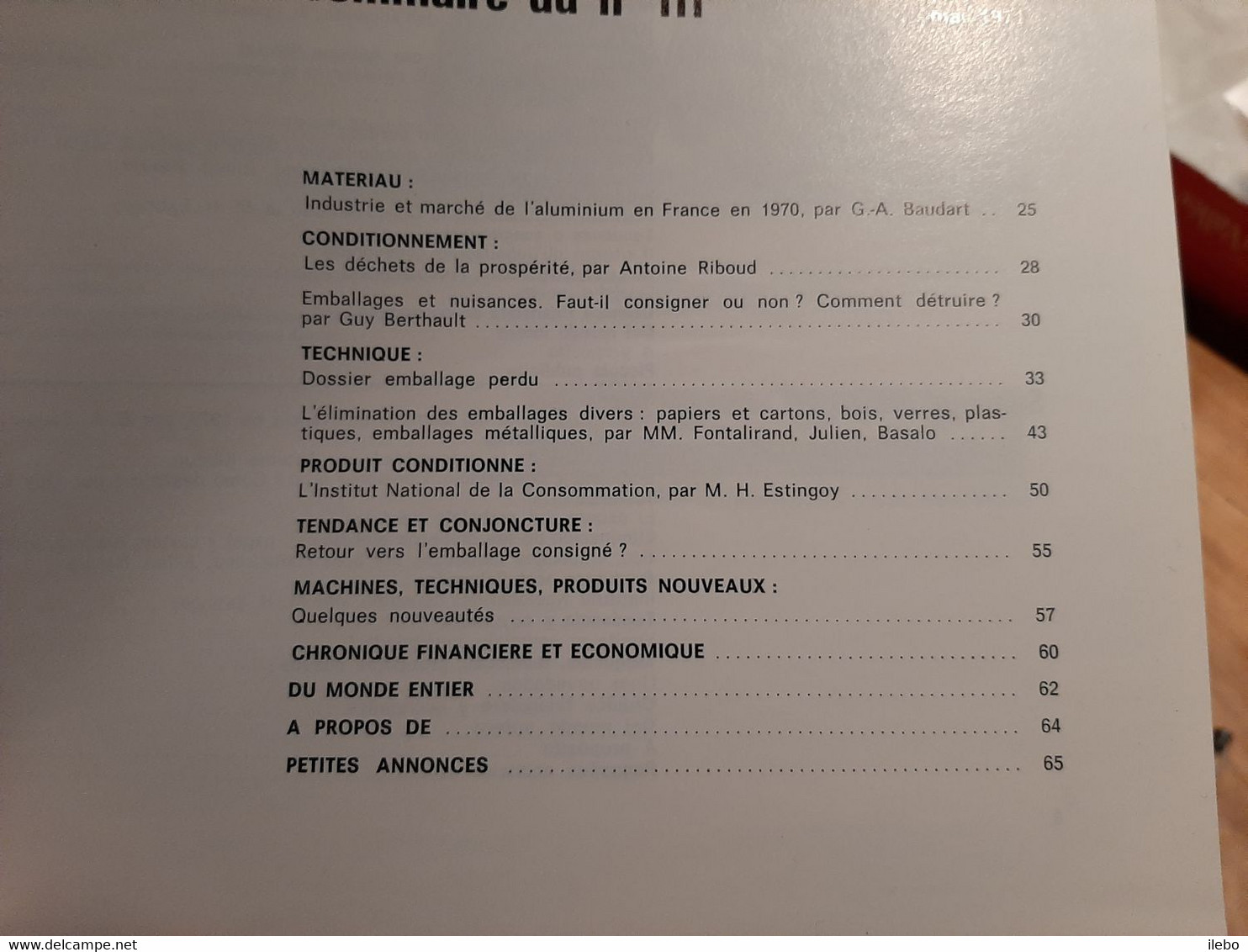 Lot 2 Revues De L' Embouteillage Et Des Industries Connexes Emballage Déchets Vins Alcool Publicité Lait - Culinaria & Vinos