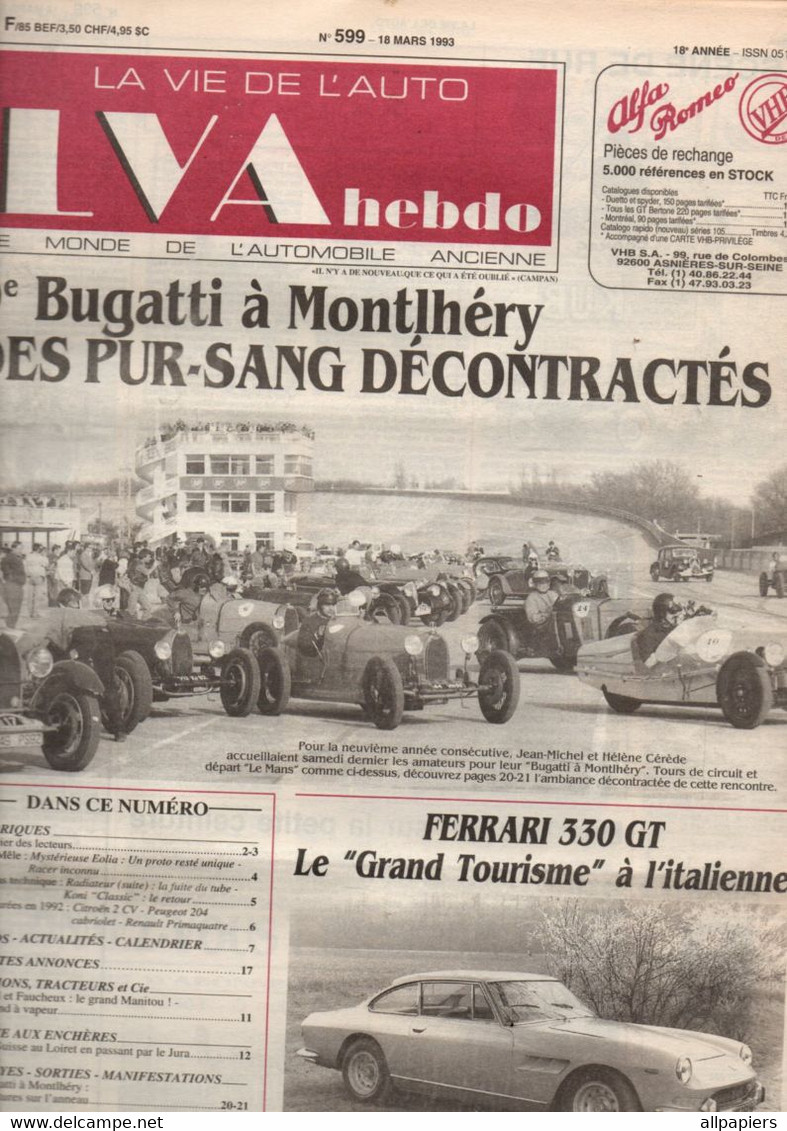 LVA Hebdo La Vie De L'auto N°599 Braud Et Faucheux Le Grand Manitou - IXe Bugatti à Montlhéry - Ferrari 300 GT 1966 - Auto/Motor