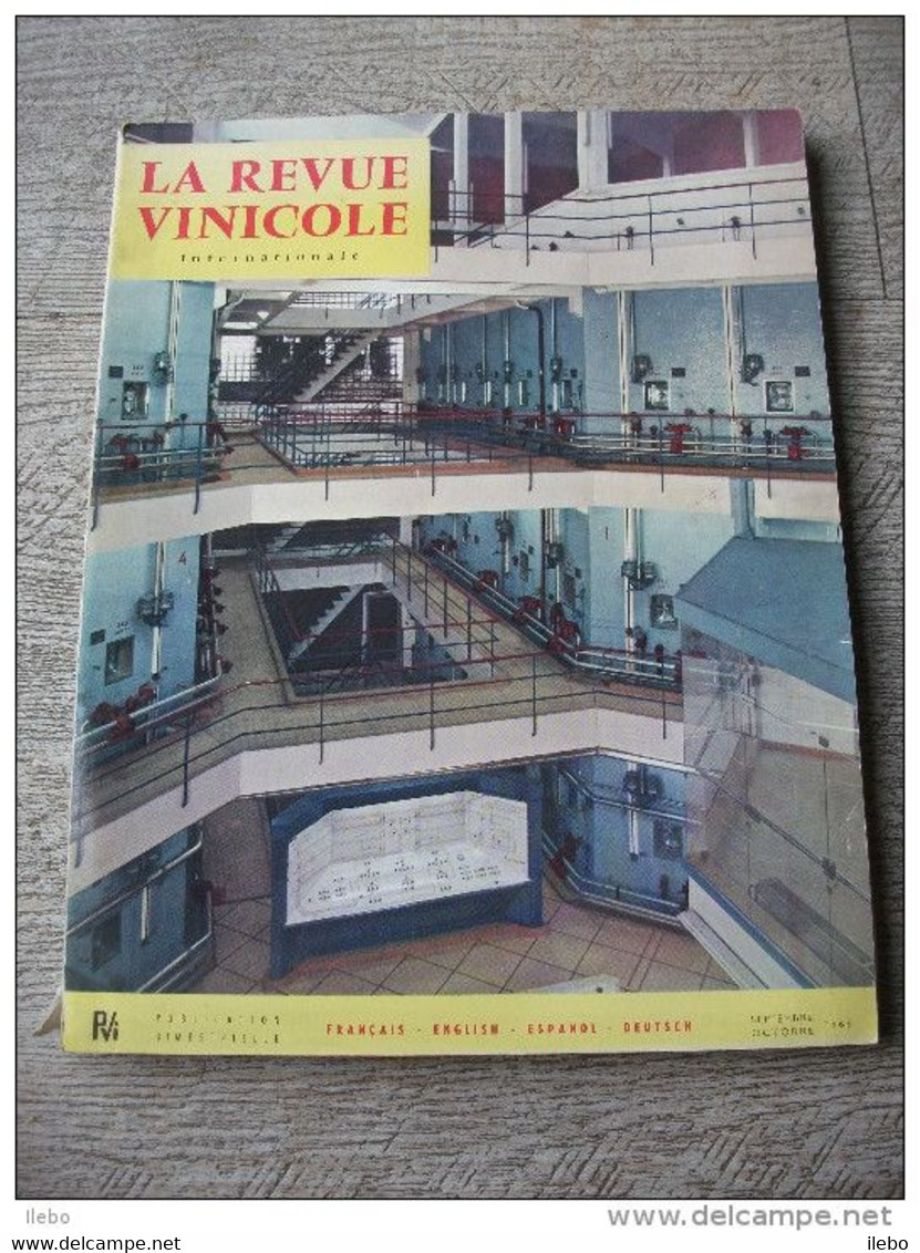 Revue Vinicole Internationale 1966 Fumure Vigne Salons Clarification Savoie Vin Fumure Vigne - Cuisine & Vins