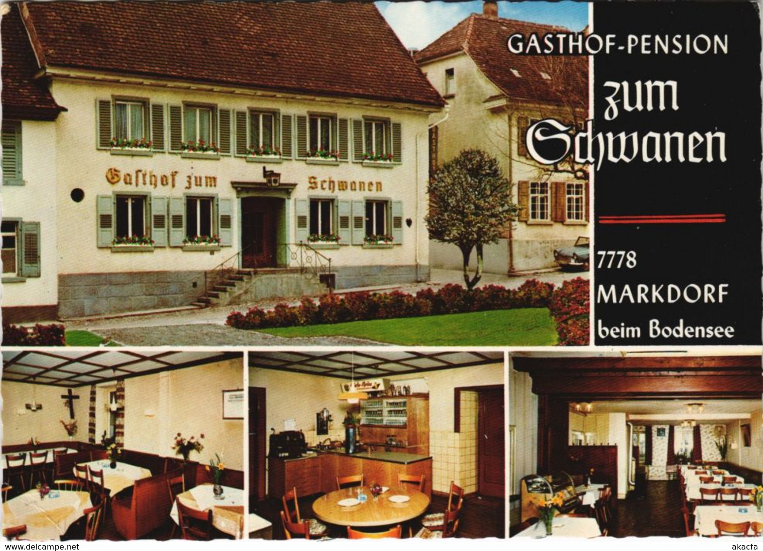 CPM AK Markdorf- Gasthaus Pension Schwanen GERMANY (1049559) - Markdorf