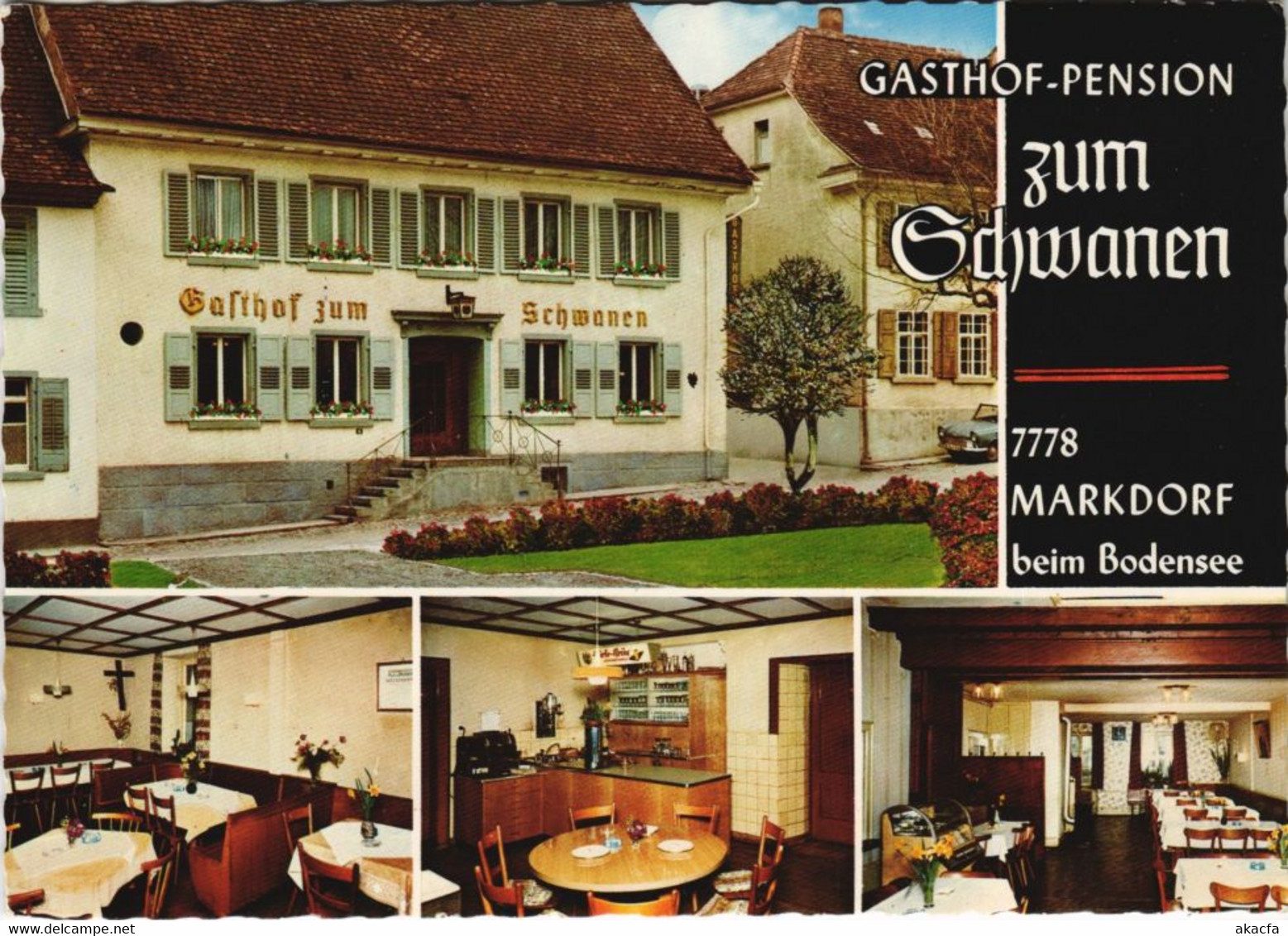 CPM AK Markdorf- Gasthaus Pension Schwanen GERMANY (1049560) - Markdorf