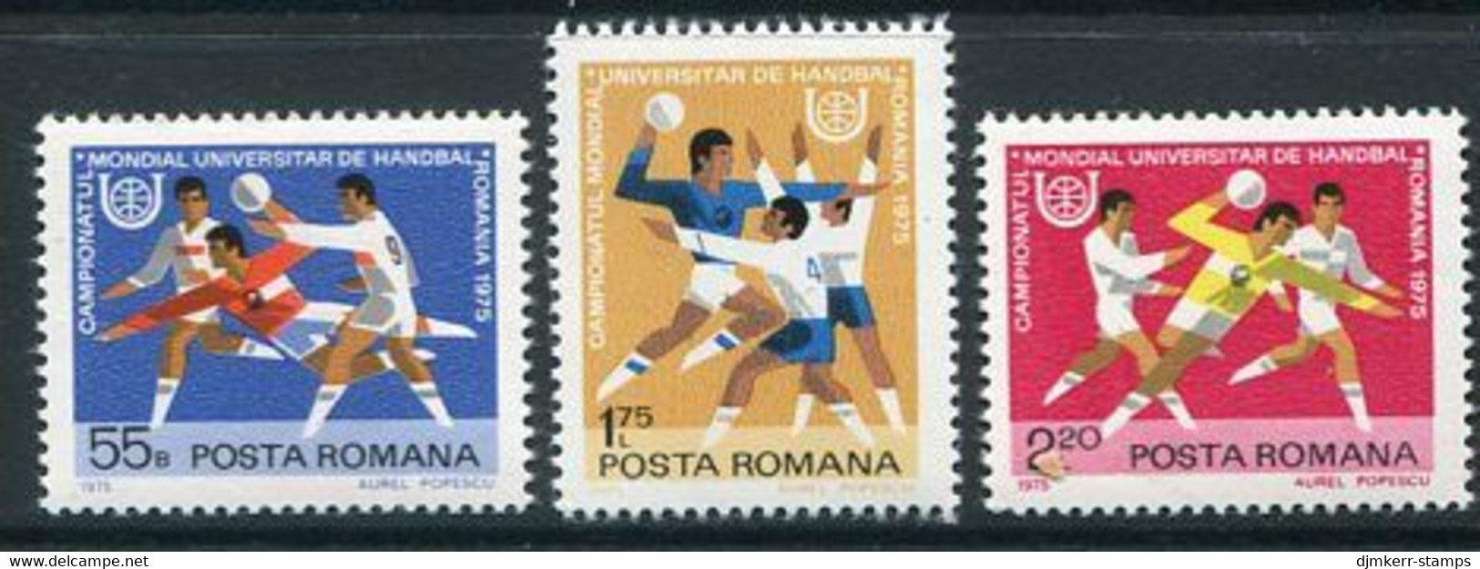 ROMANIA 1975 Student Handball Championship MNH  / **.  Michel 3244-49 - Nuevos