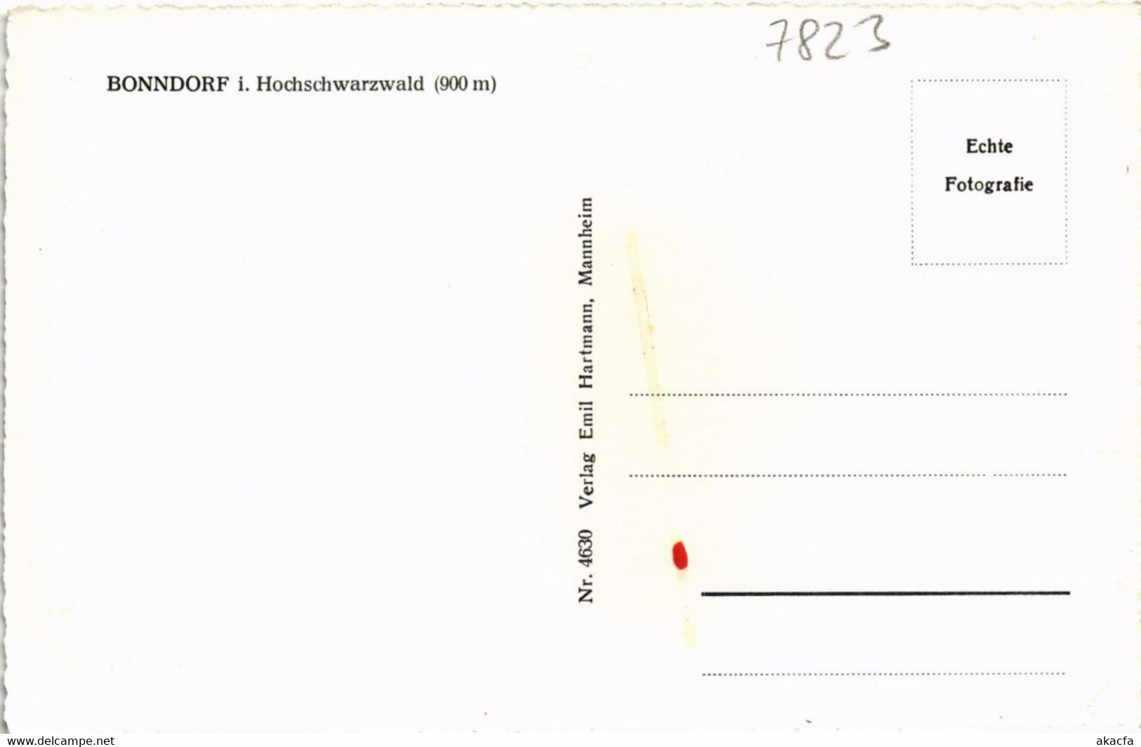 CPA AK Bonndorf Hochschwarzwald GERMANY (1019029) - Bonndorf