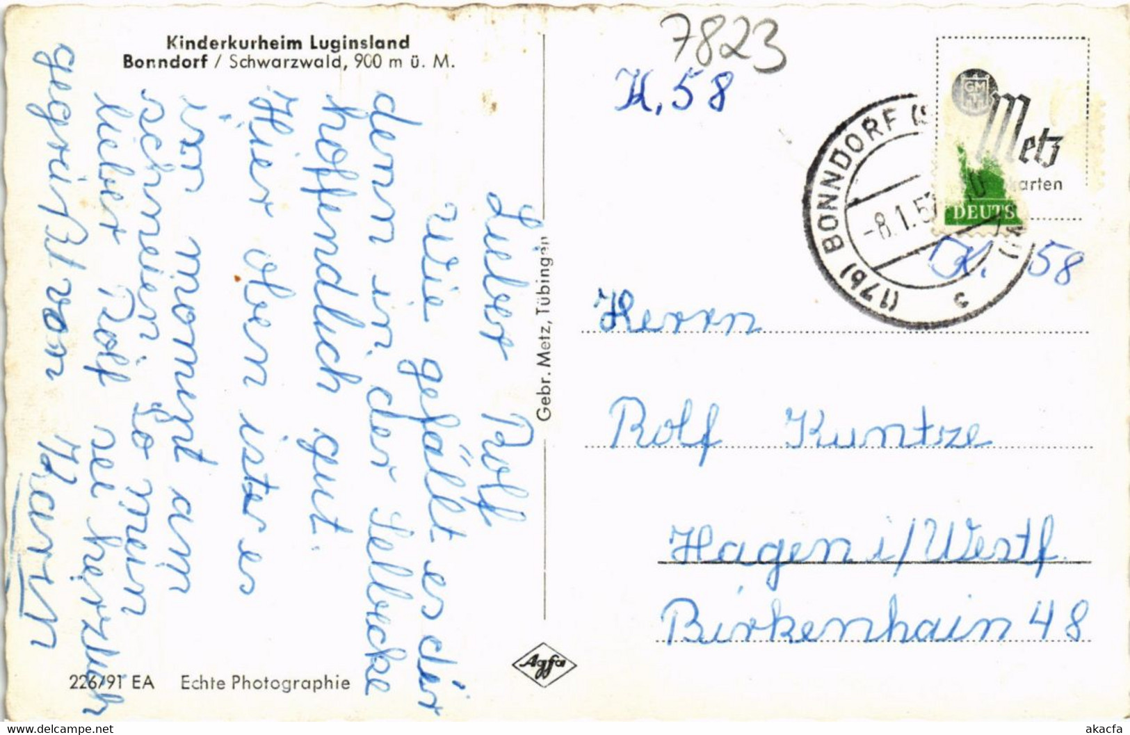 CPA AK Bonndorf Kinderkurheim Luginsland GERMANY (1019054) - Bonndorf