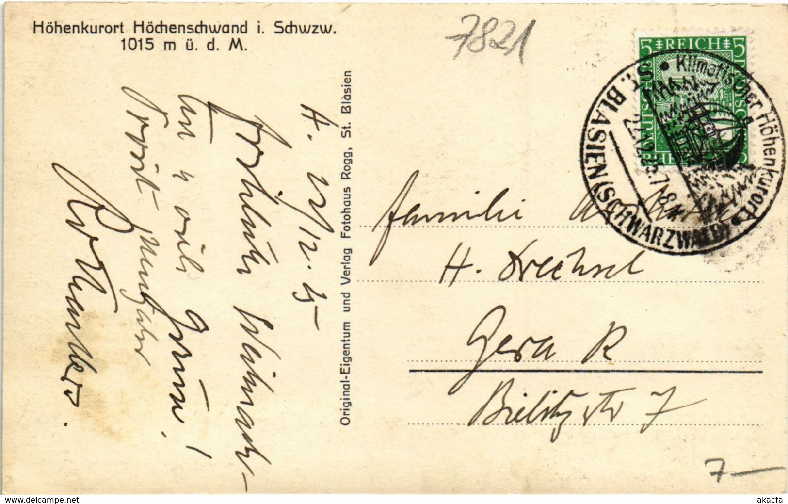 CPA AK Hochenschwand Hohenluftkurort GERMANY (1019075) - Hoechenschwand