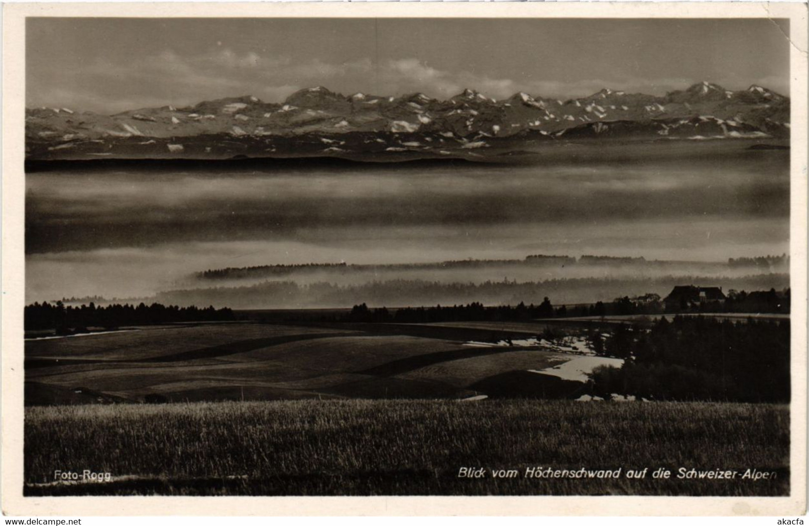 CPA AK Hochenschwand Blick Auf Die Schweizer Alpen GERMANY (1019121) - Höchenschwand