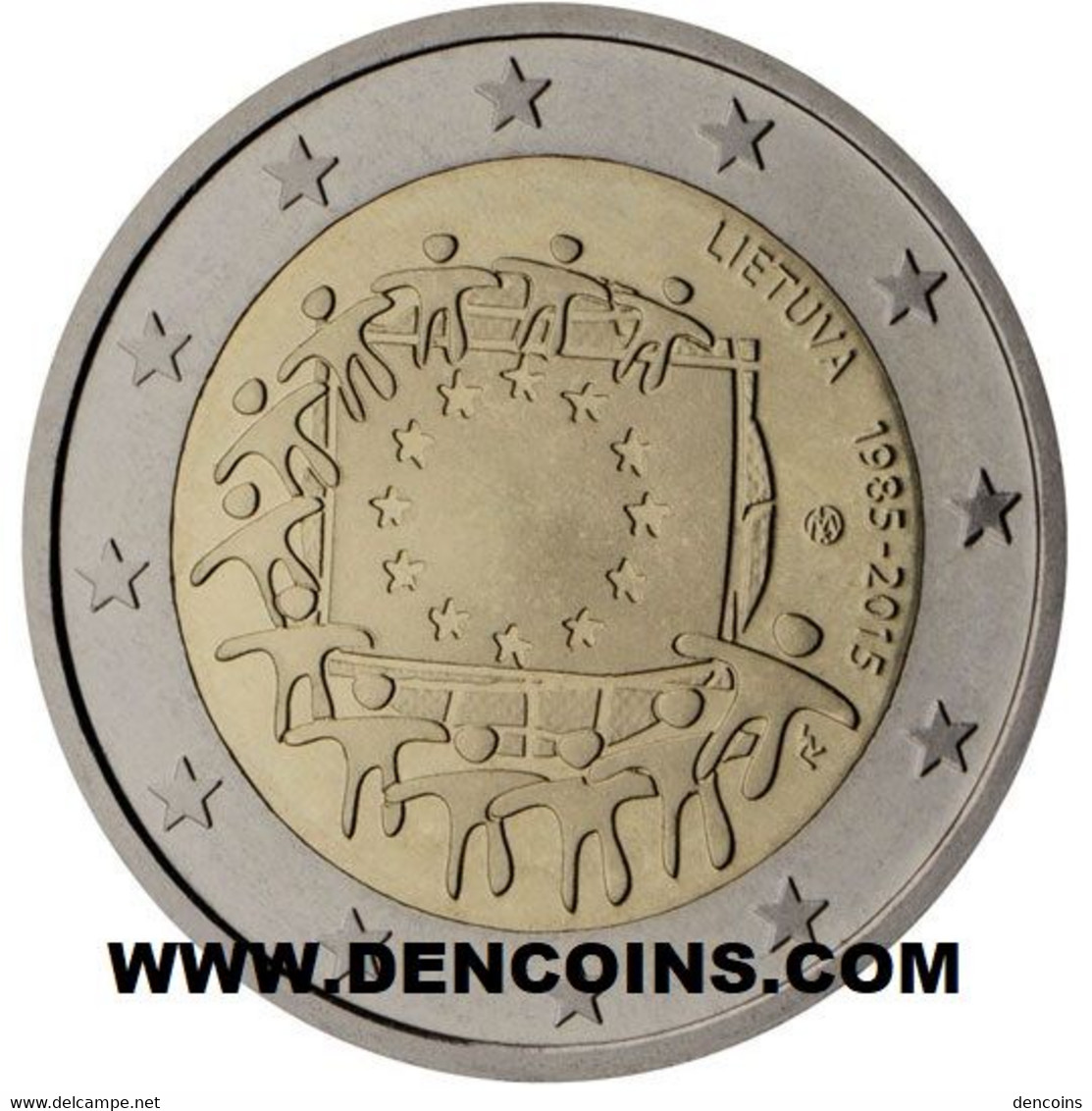 2 Euro LITUANIA 2015 BANDERA - LITHUANIA - NEUF - NUEVA - SIN CIRCULAR - NEW 2€ - Lituanie