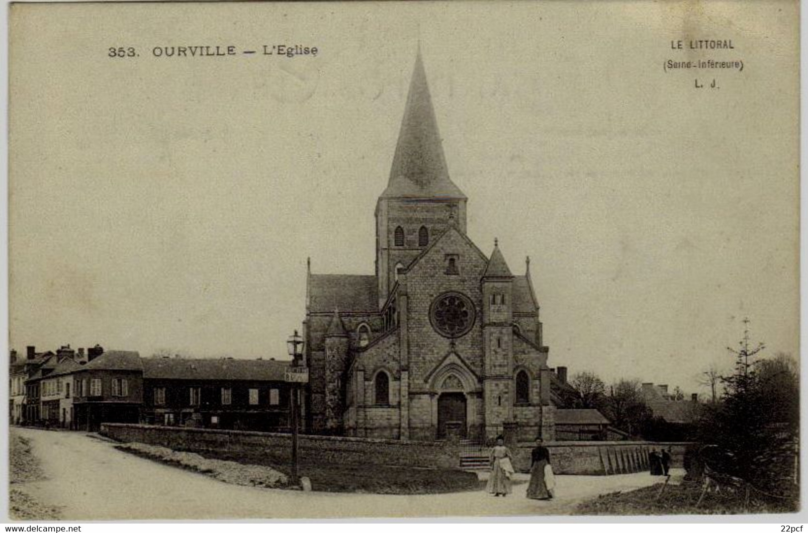 353 - Ourville - L'église - Ourville En Caux