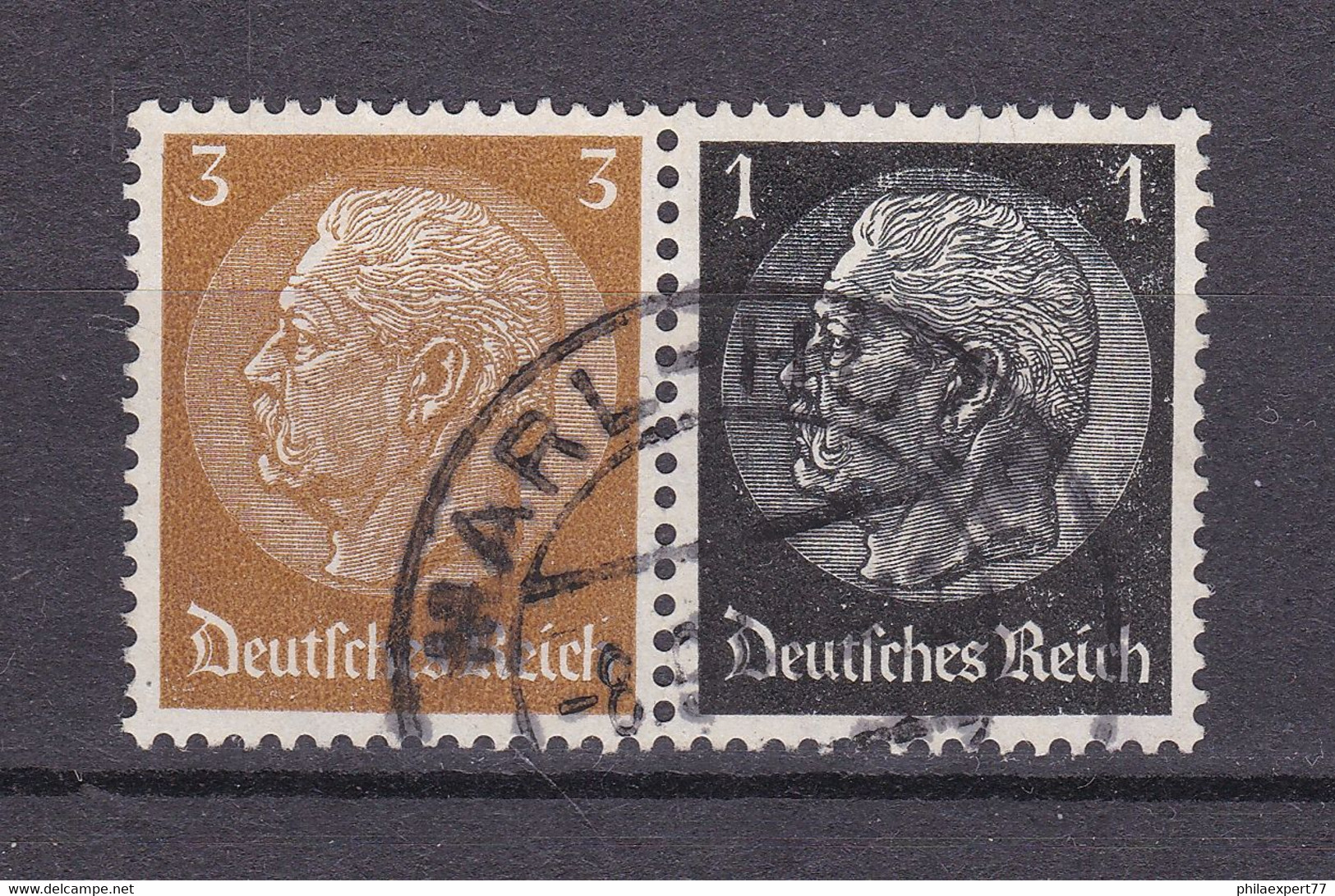 Deutsches Reich - 1939 - Michel Nr. W 77 - Gestempelt - Se-Tenant