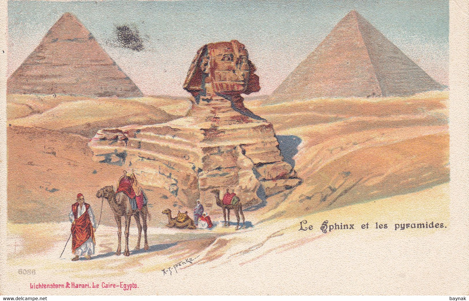 EG102  --  LE SPHINX ET LES  PYRAMIDES   -  1902 - Sphinx