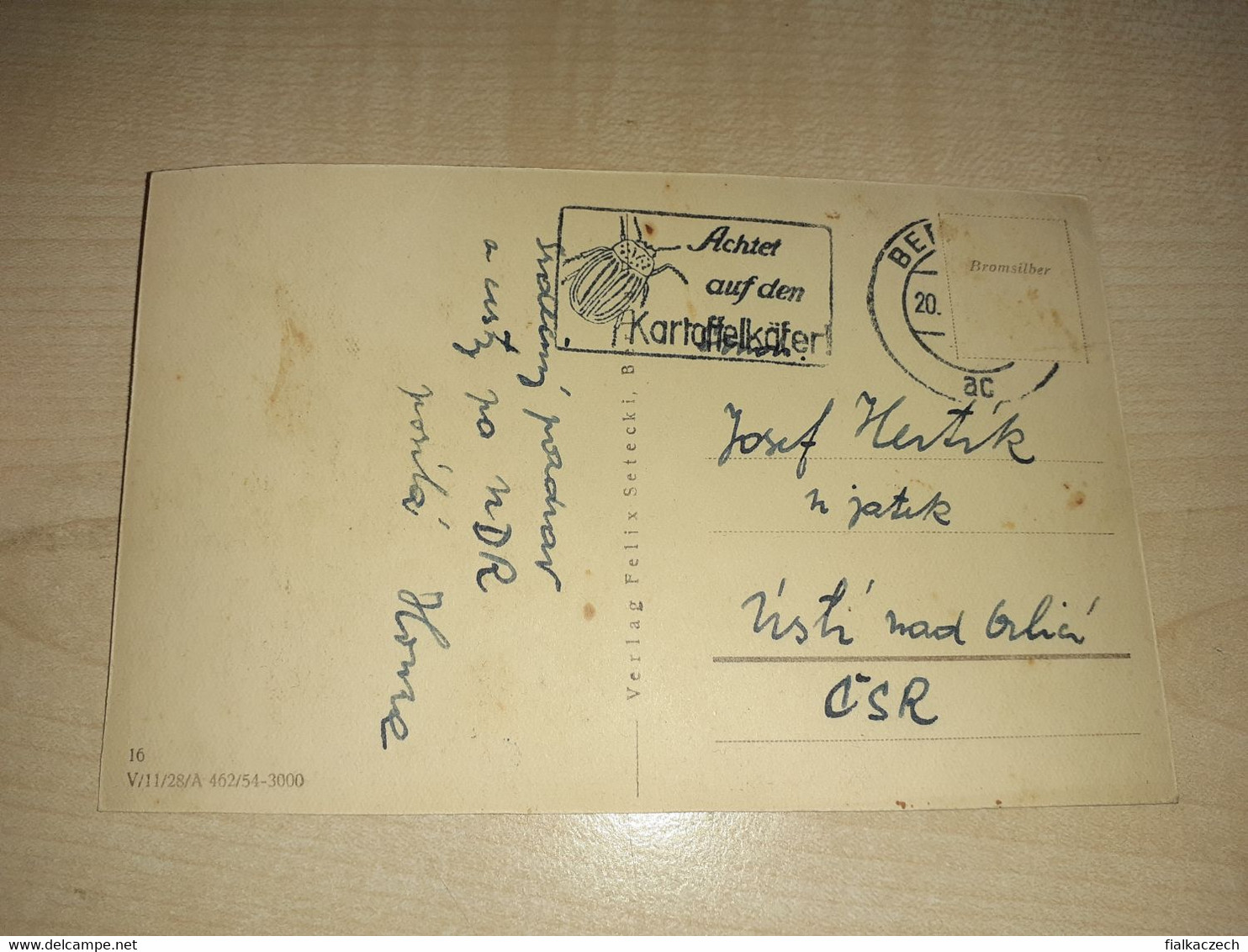 Berlin, NDR, DDR, Mäcchenbrunnen Im Friedrichshain, Friedrichhein, Stamp Achtet Auf Den Kartoffelkäfer! - Friedrichshain