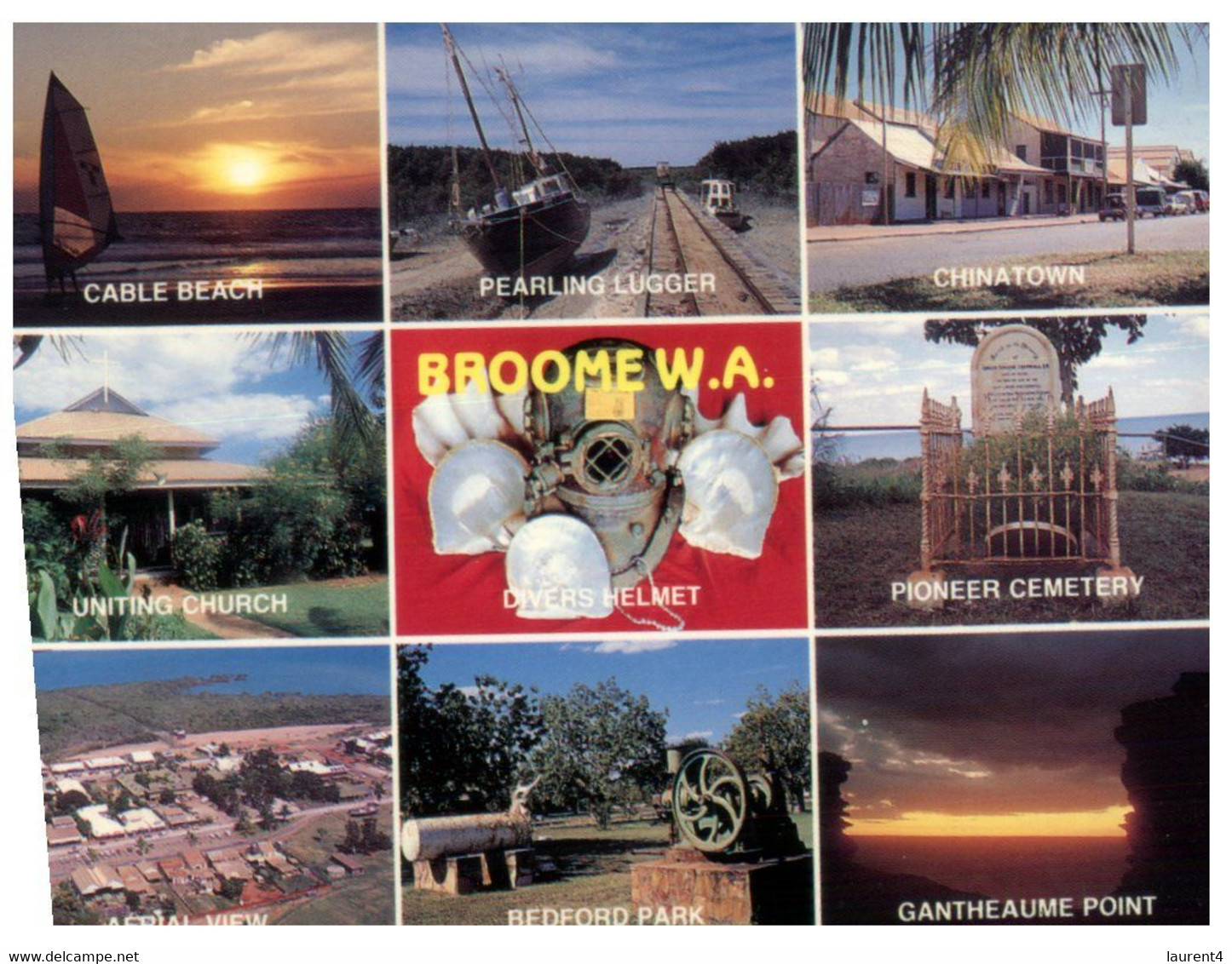 (U 16) Australia - WA - Broome 9 Views (NATC513) - Broome